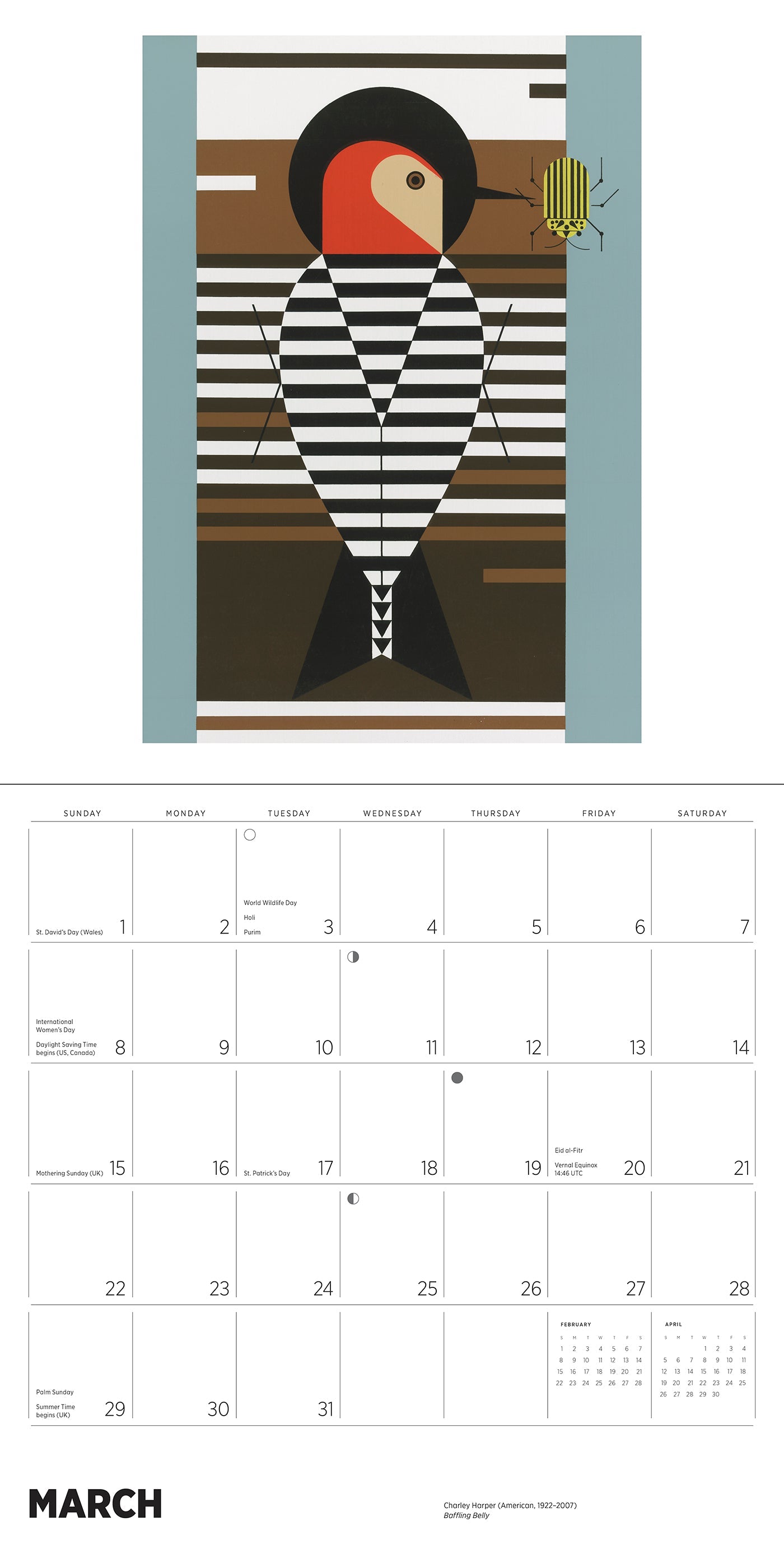 2026 Charley Harper - Square Wall Calendar