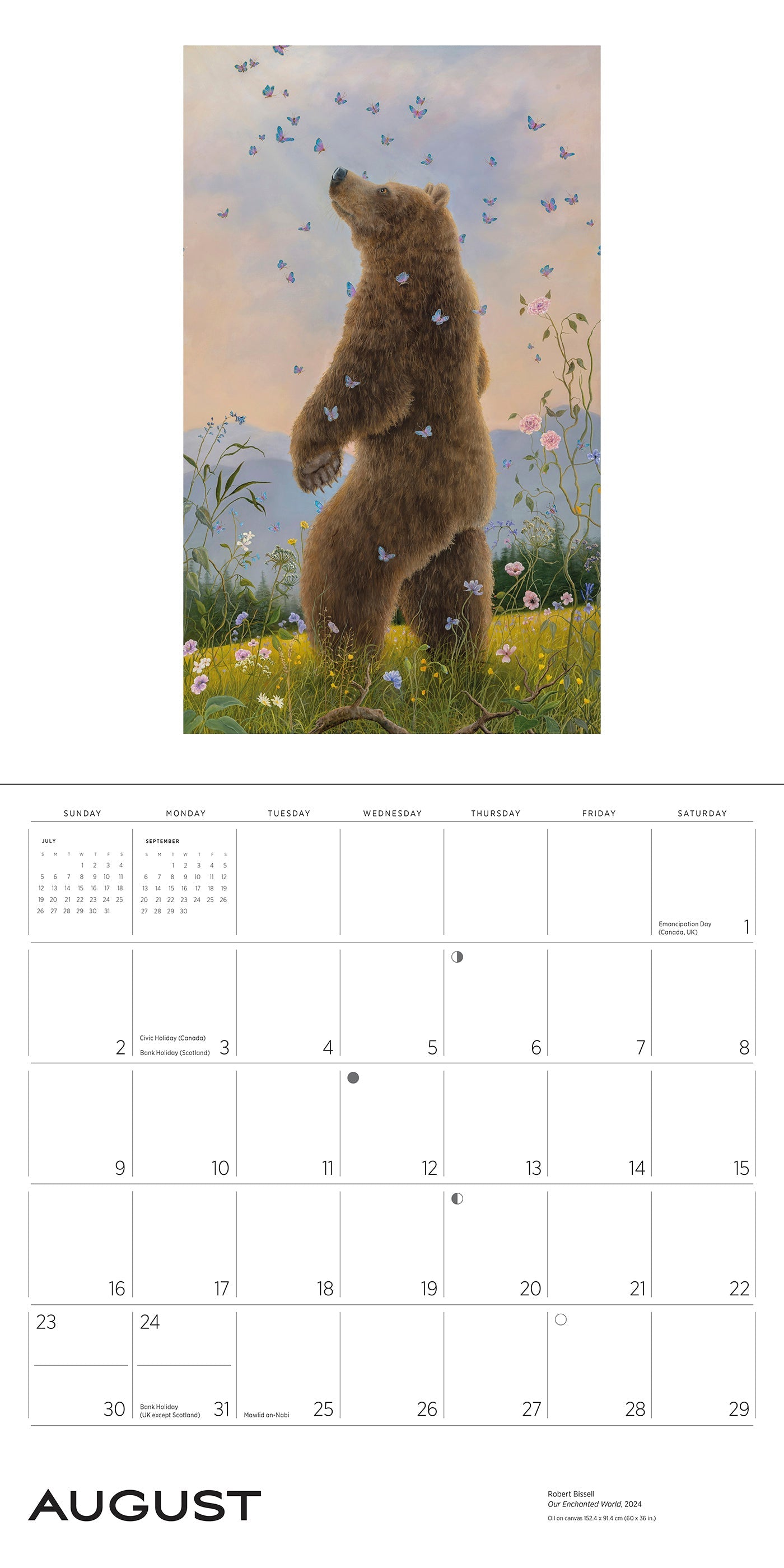 2026 Spirit: The Paintings of Robert Bissell - Square Wall Calendar