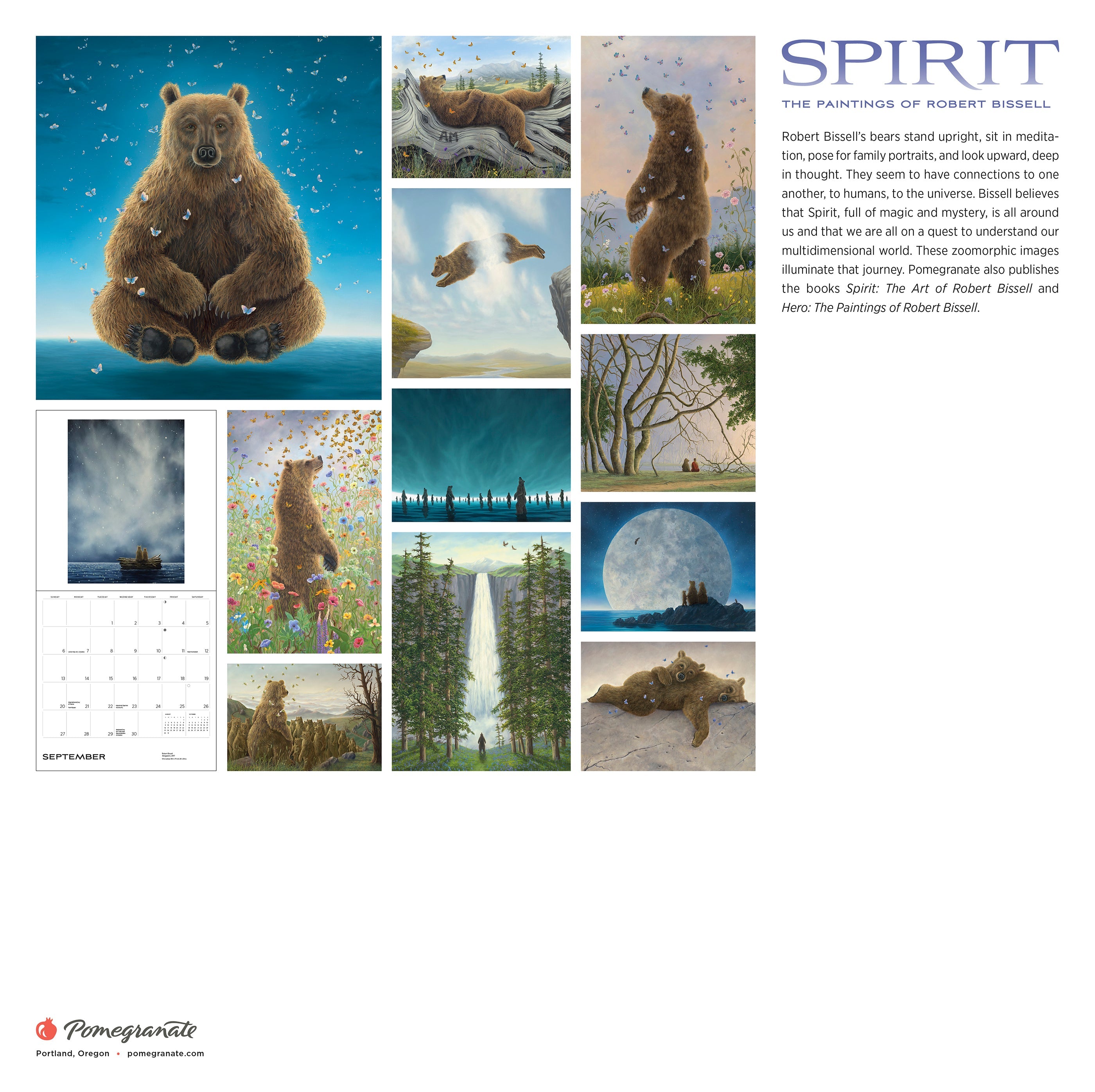 2026 Spirit: The Paintings of Robert Bissell - Square Wall Calendar