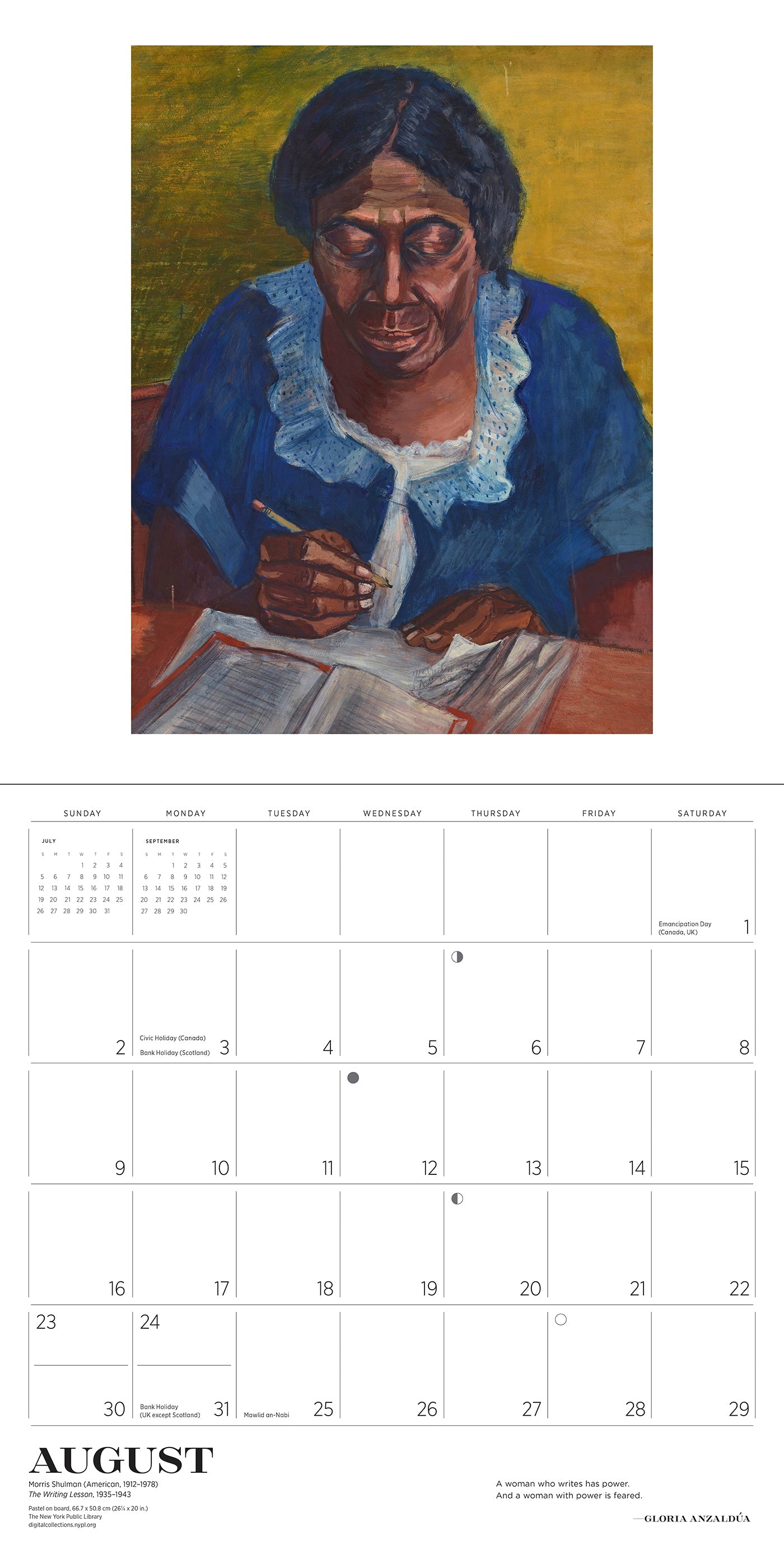 2026 The Reading Woman - Square Wall Calendar