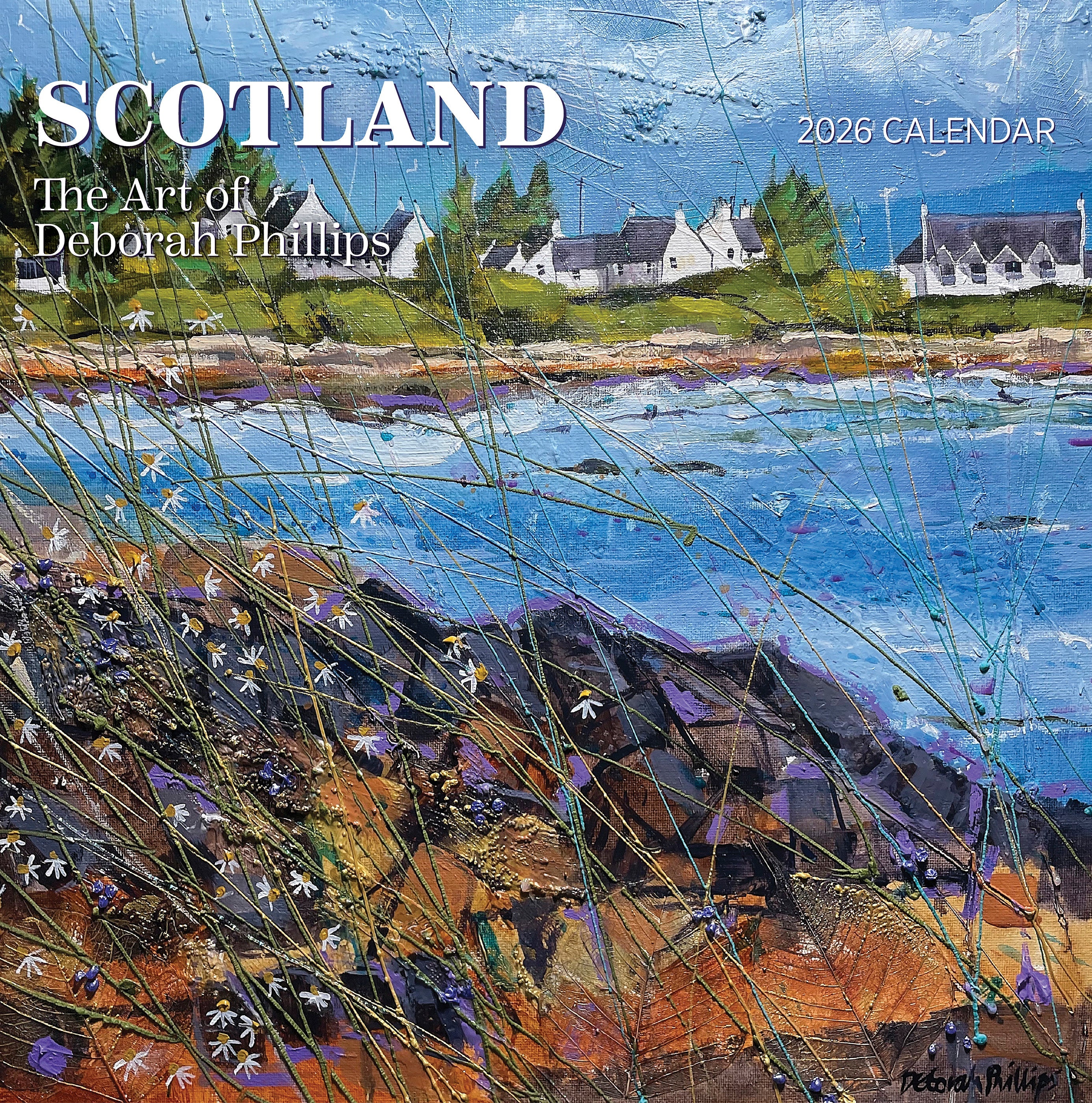 2026 Scotland: The Art of Deborah Phillips - Square Wall Calendar