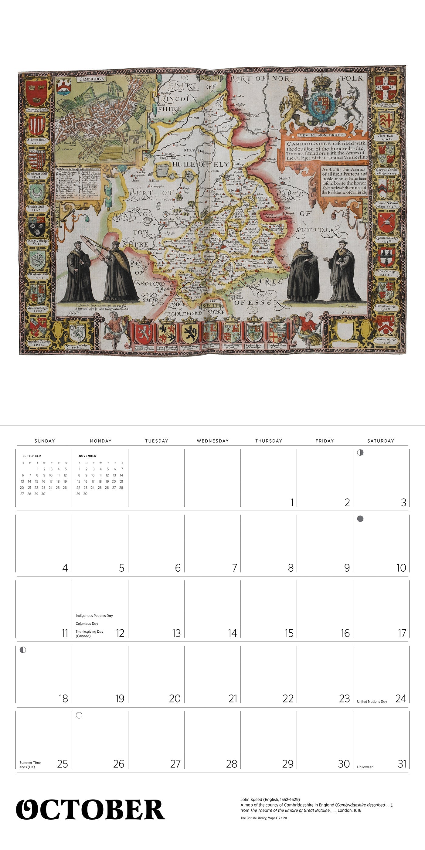 2026 Antique Maps - Square Wall Calendar