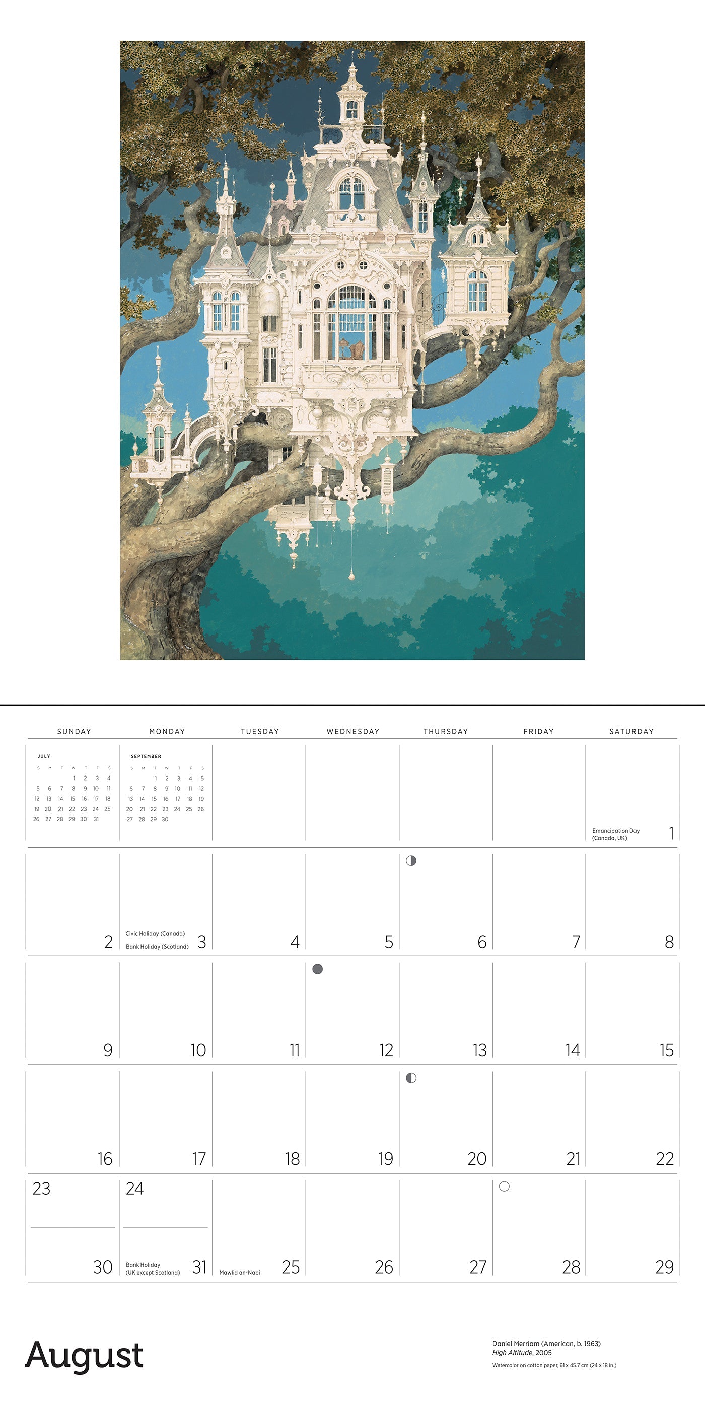2026 The Art of Daniel Merriam - Square Wall Calendar