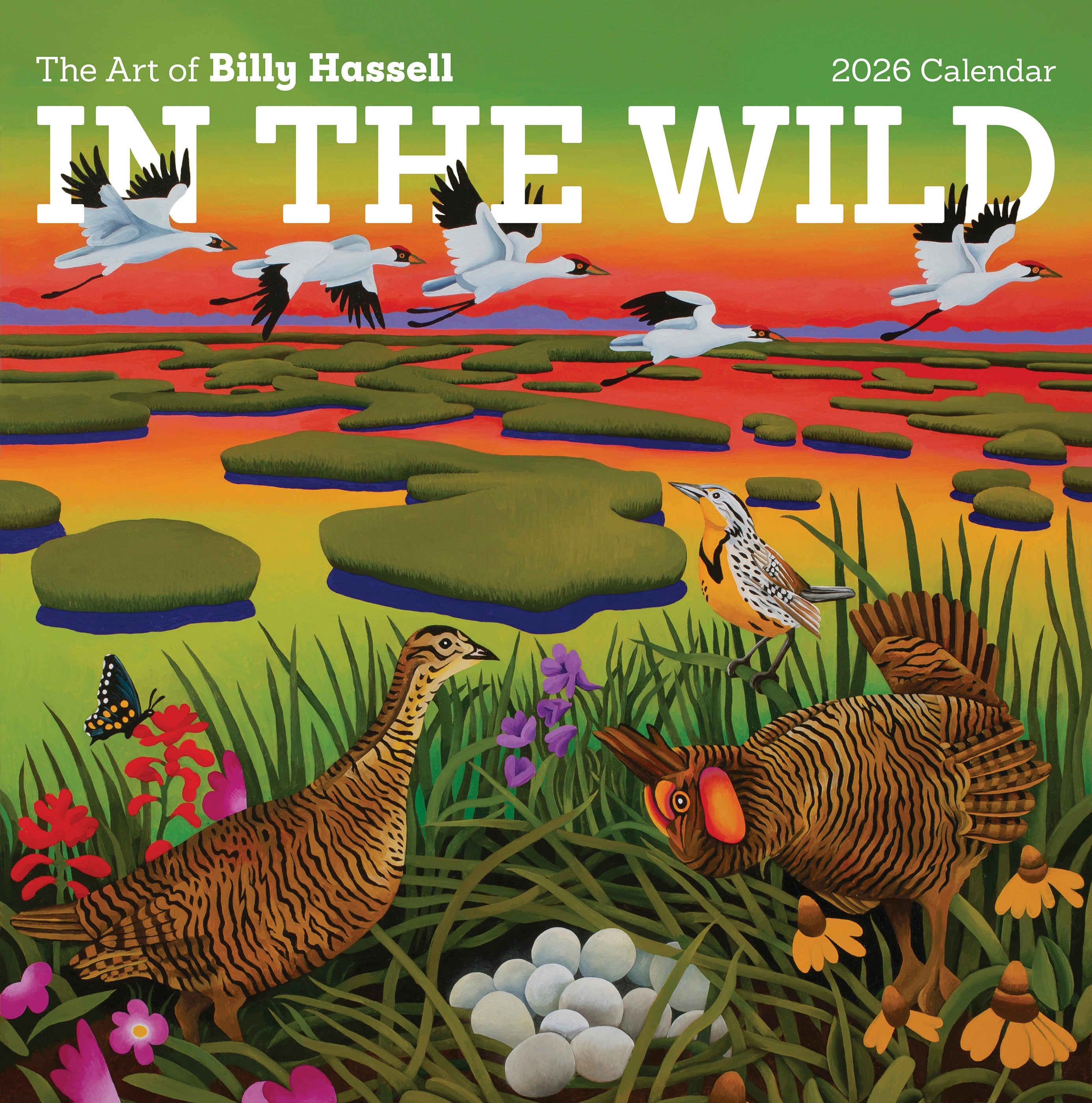 2026 In the Wild: The Art of Billy Hassell - Square Wall Calendar