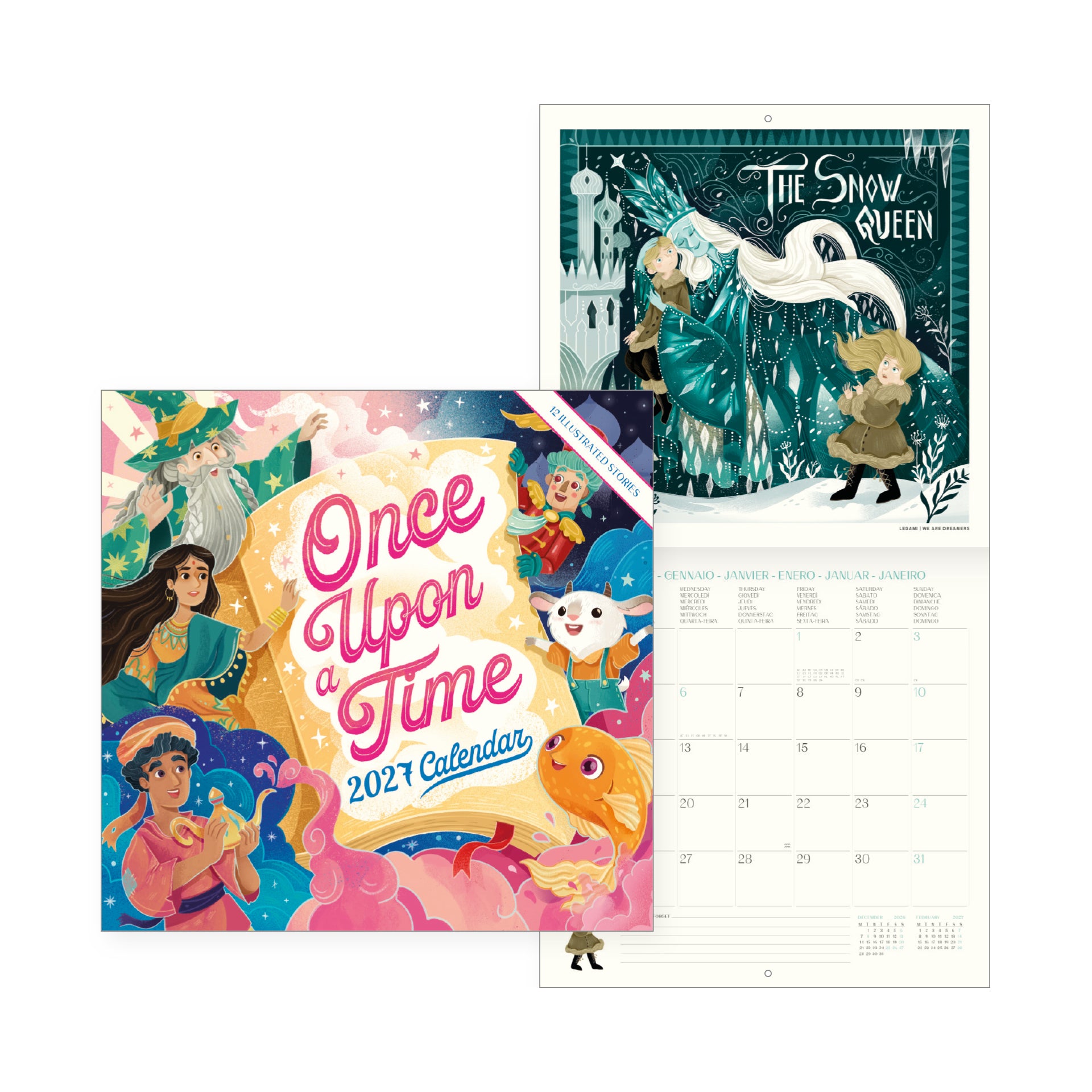 2027 Once Upon a Time - Square Wall Calendar