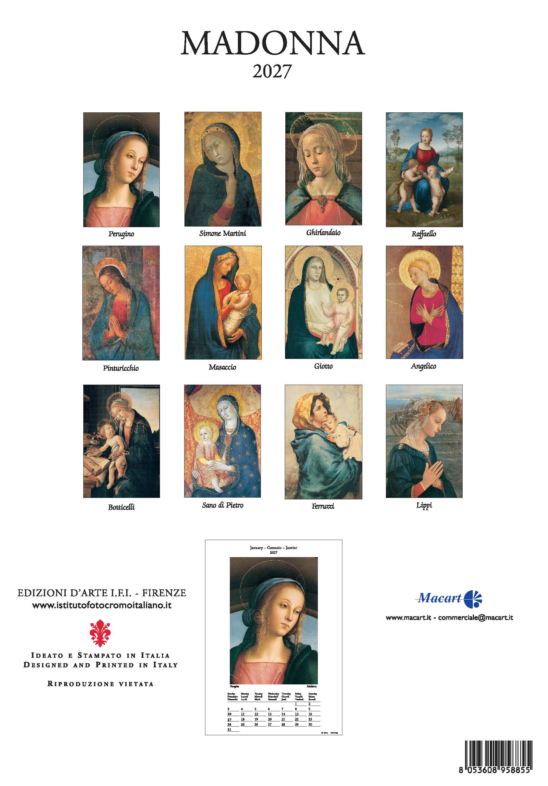 2027 Madonna - Deluxe Wall Calendar