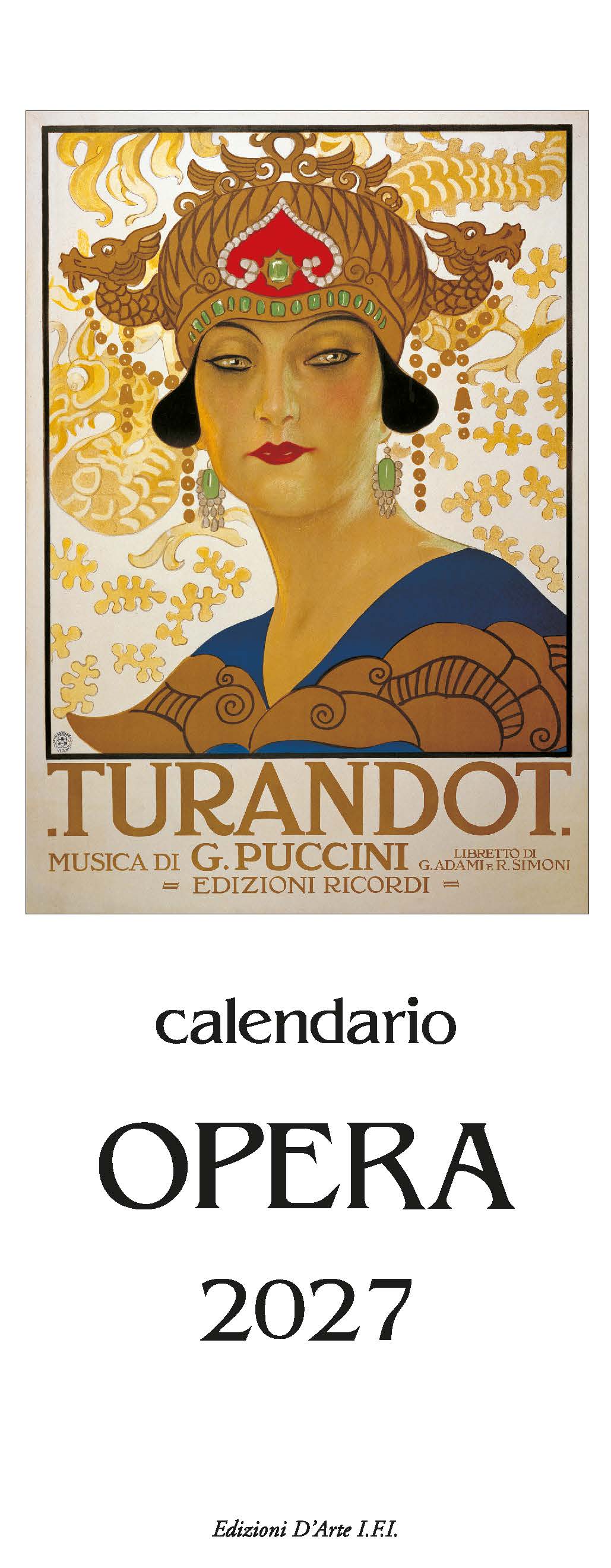 2027 Opera - Slim Wall Calendar