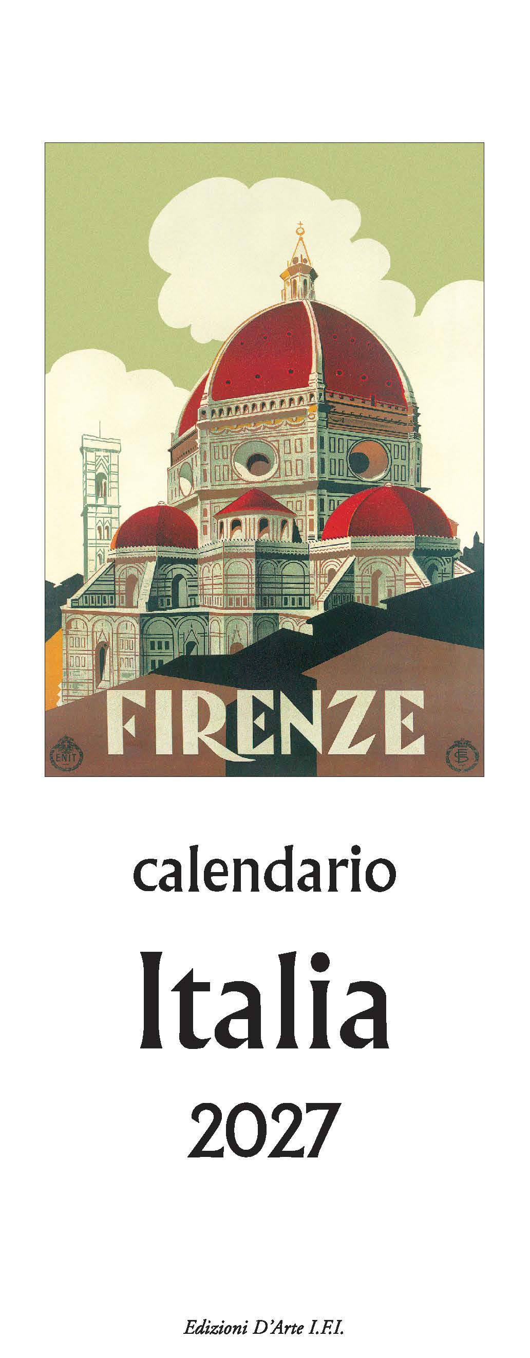2027 Italia - Slim Wall Calendar