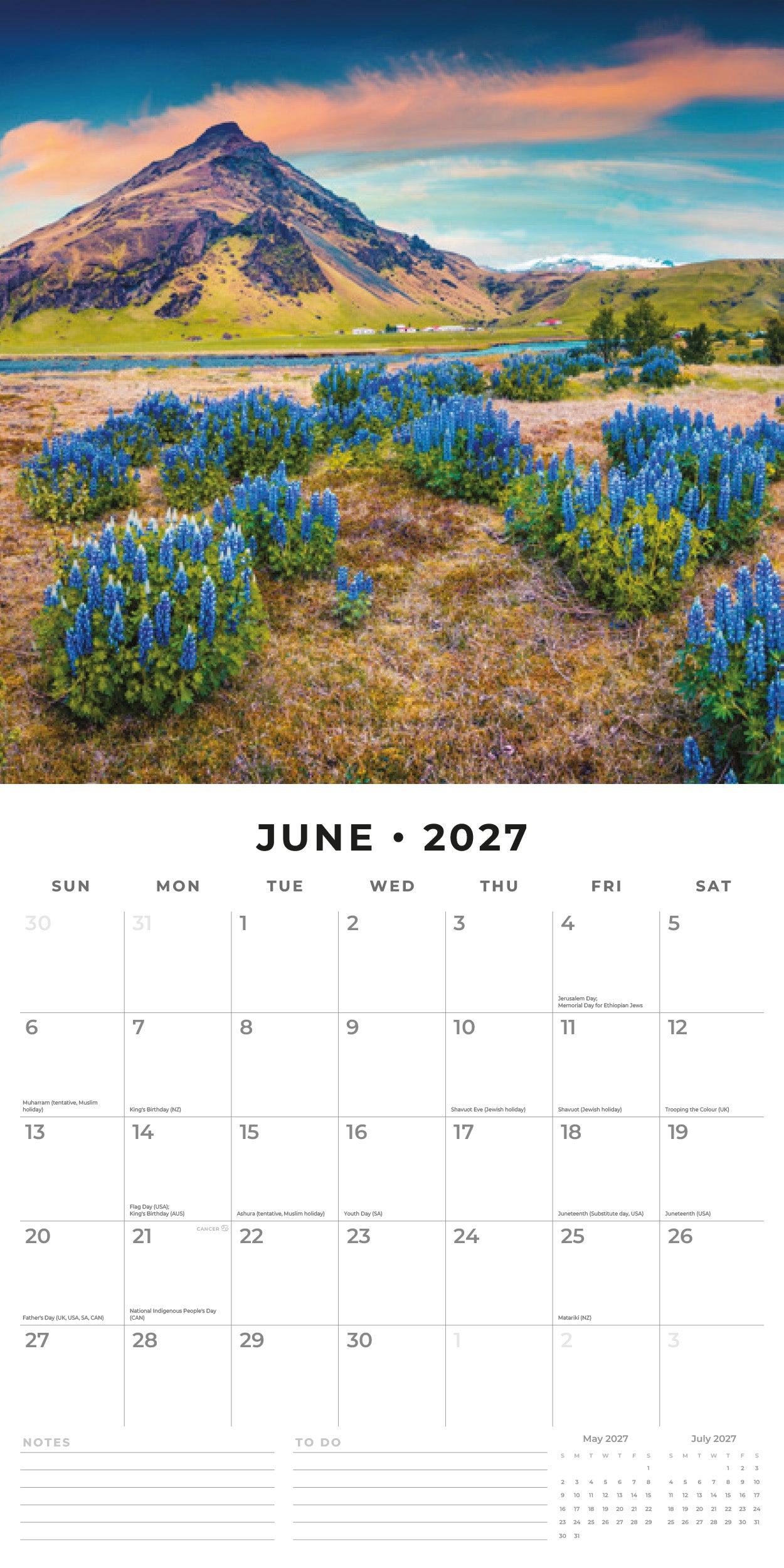 2027 Country Scenes - Square Wall Calendar