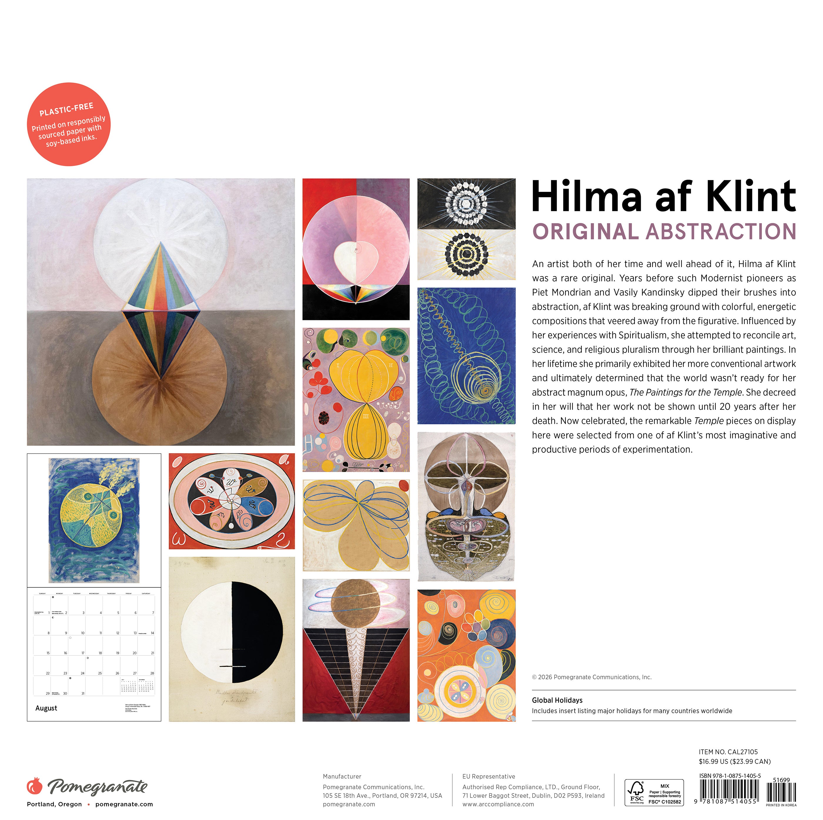 2027 Hilma af Klint - Square Wall Calendar
