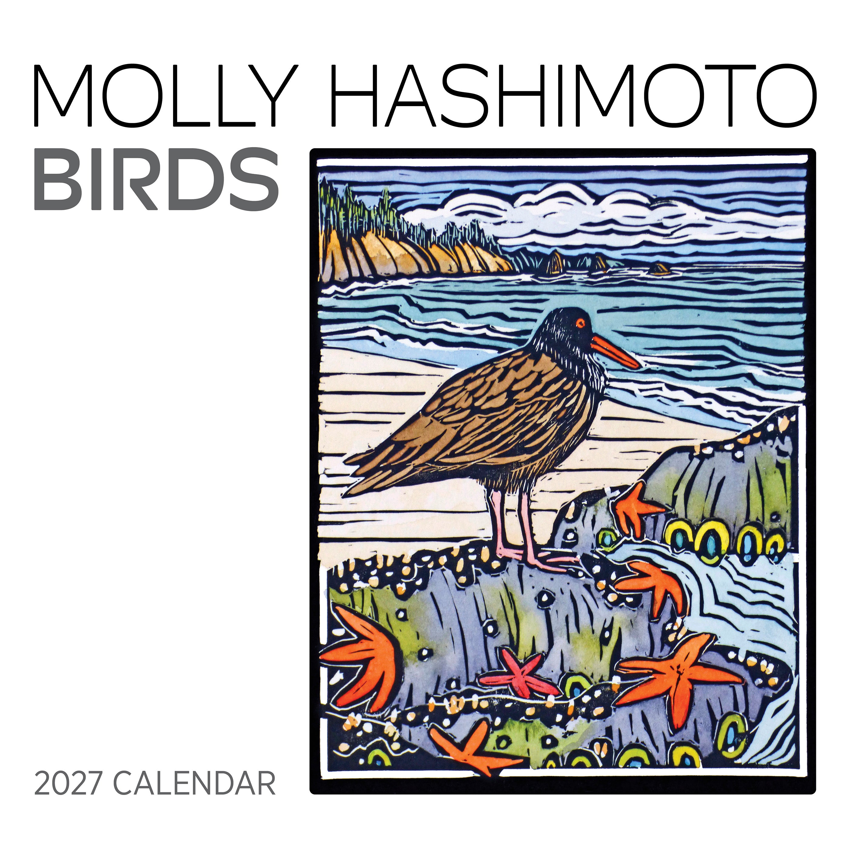 2027 Molly Hashimoto Birds - Square Wall Calendar