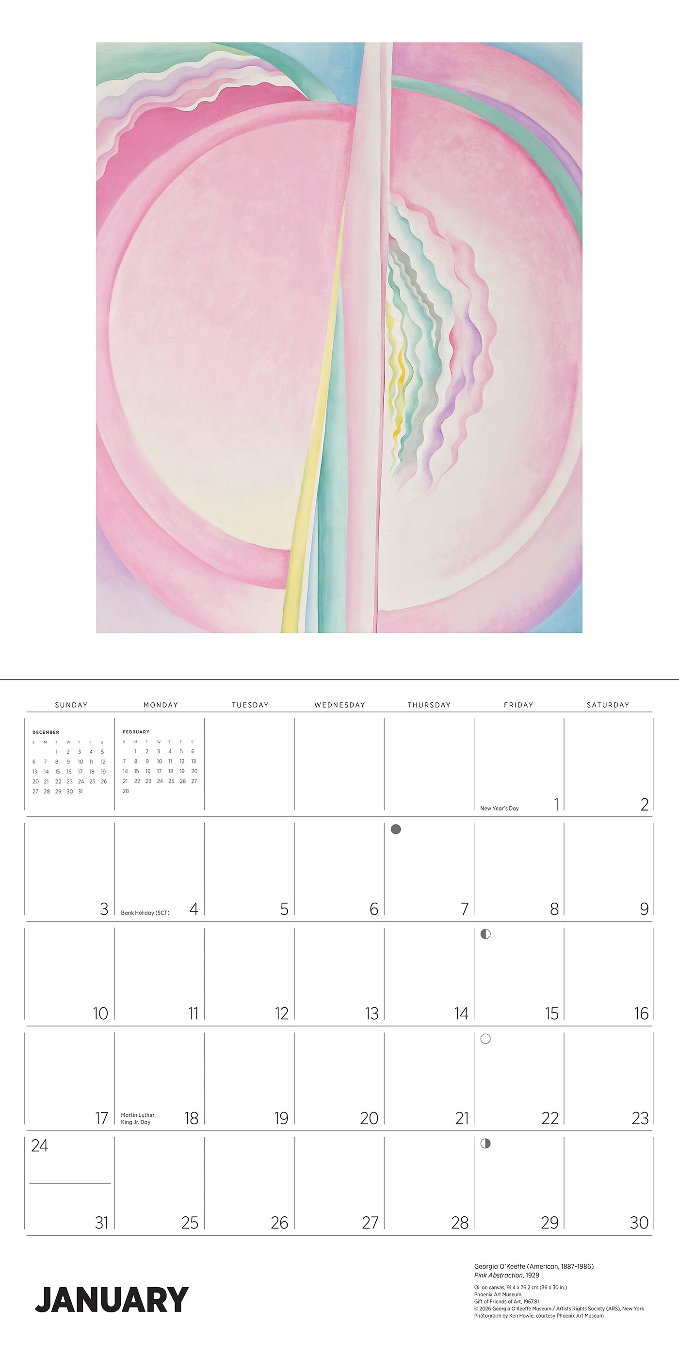 2027 Georgia O'Keeffe - Square Wall Calendar