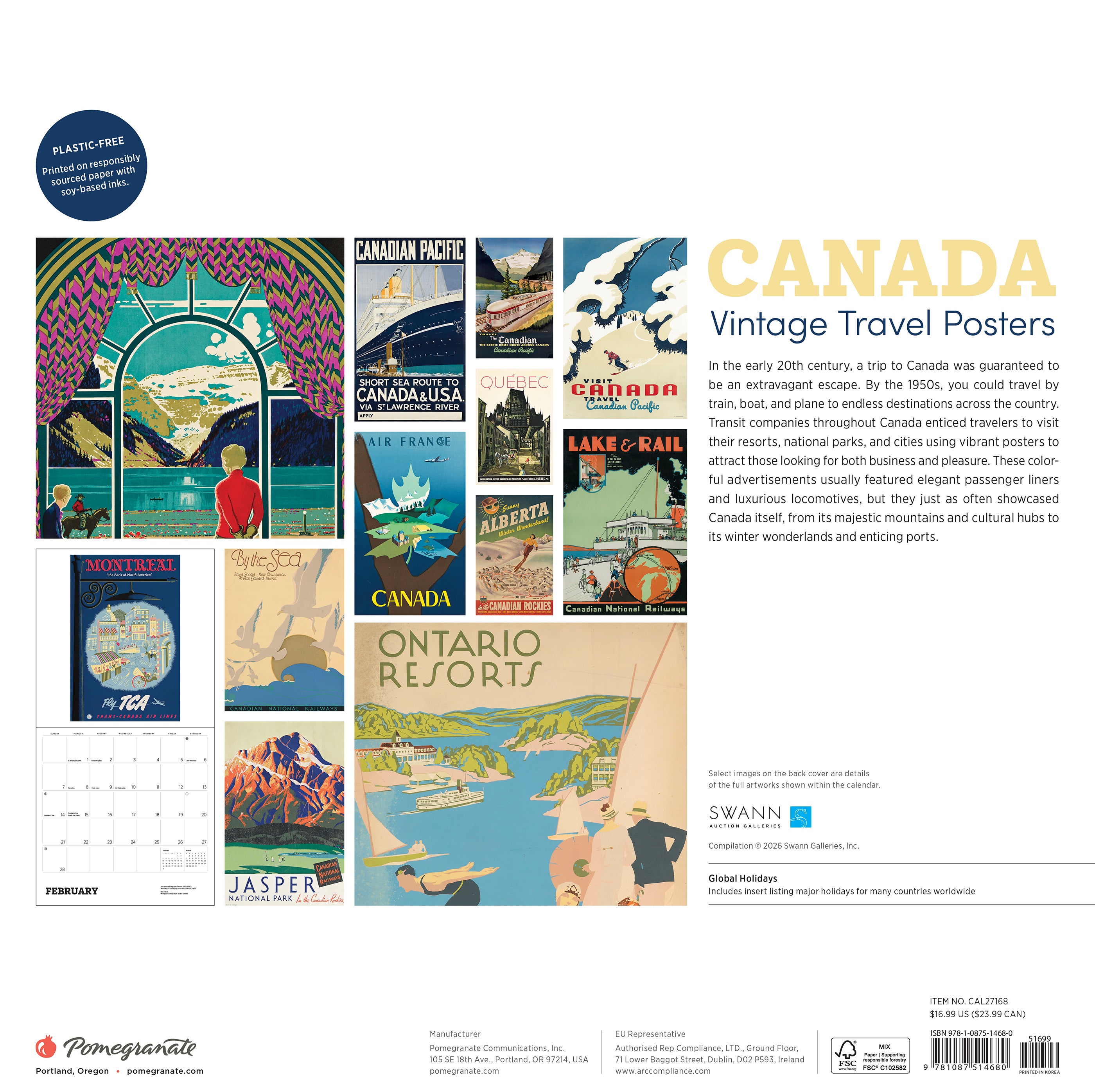 2027 Canada - Square Wall Calendar