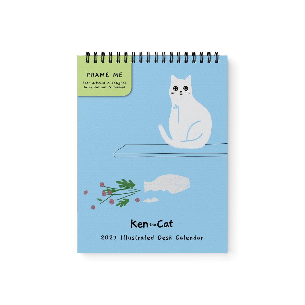 2027 Ken The Cat - Desk Easel Calendar