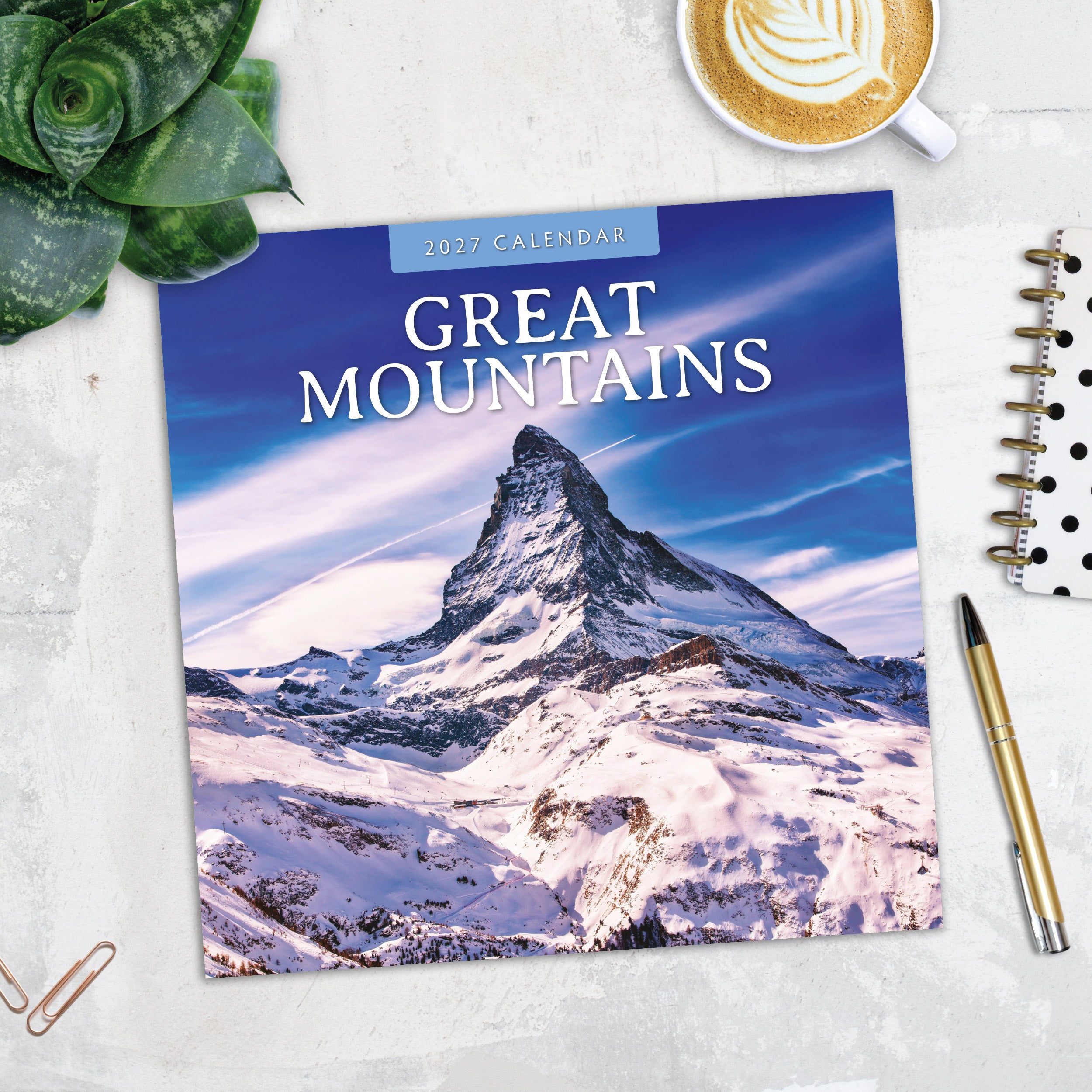 2027 Great Mountains - Square Wall Calendar