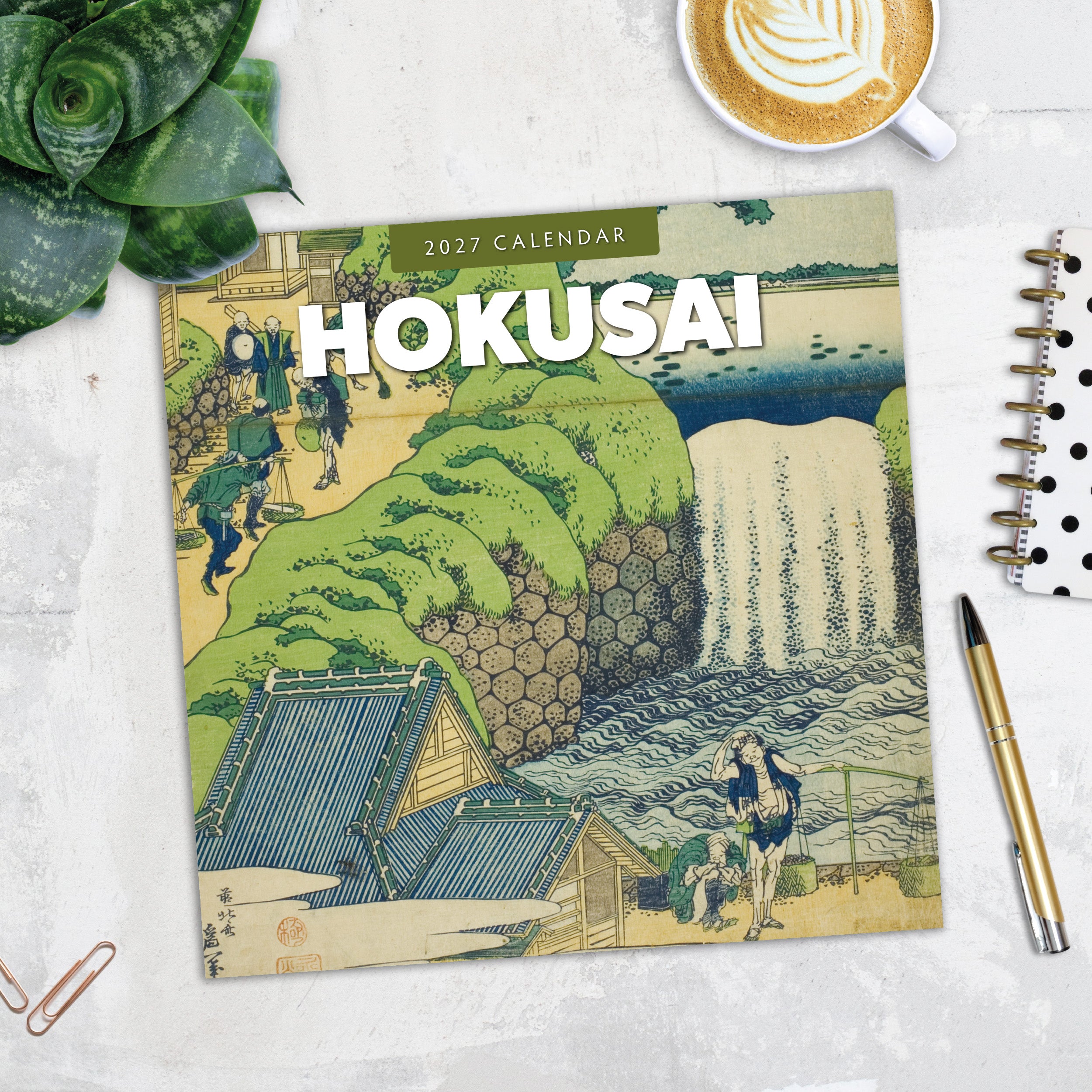 2027 Hokusai - Square Wall Calendar