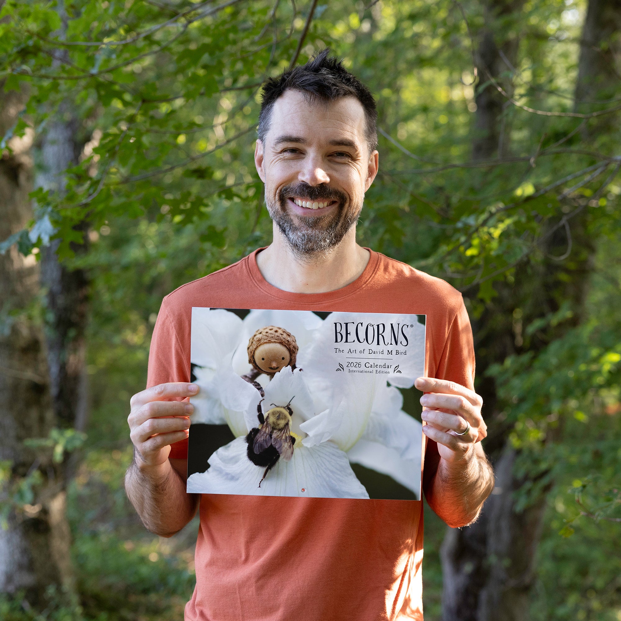 2026 Becorns The Art Of David M Bird - Horizontal Wall Calendar