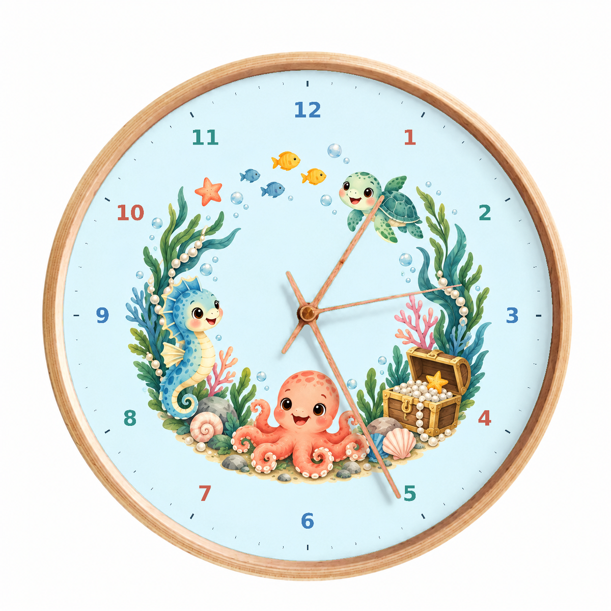 IMAGE_01_Front_-_Kids_Octopus_Treasure_Wall_Clock_30cm_Wooden_Frame_-_WC-K095_-_649310204434.png