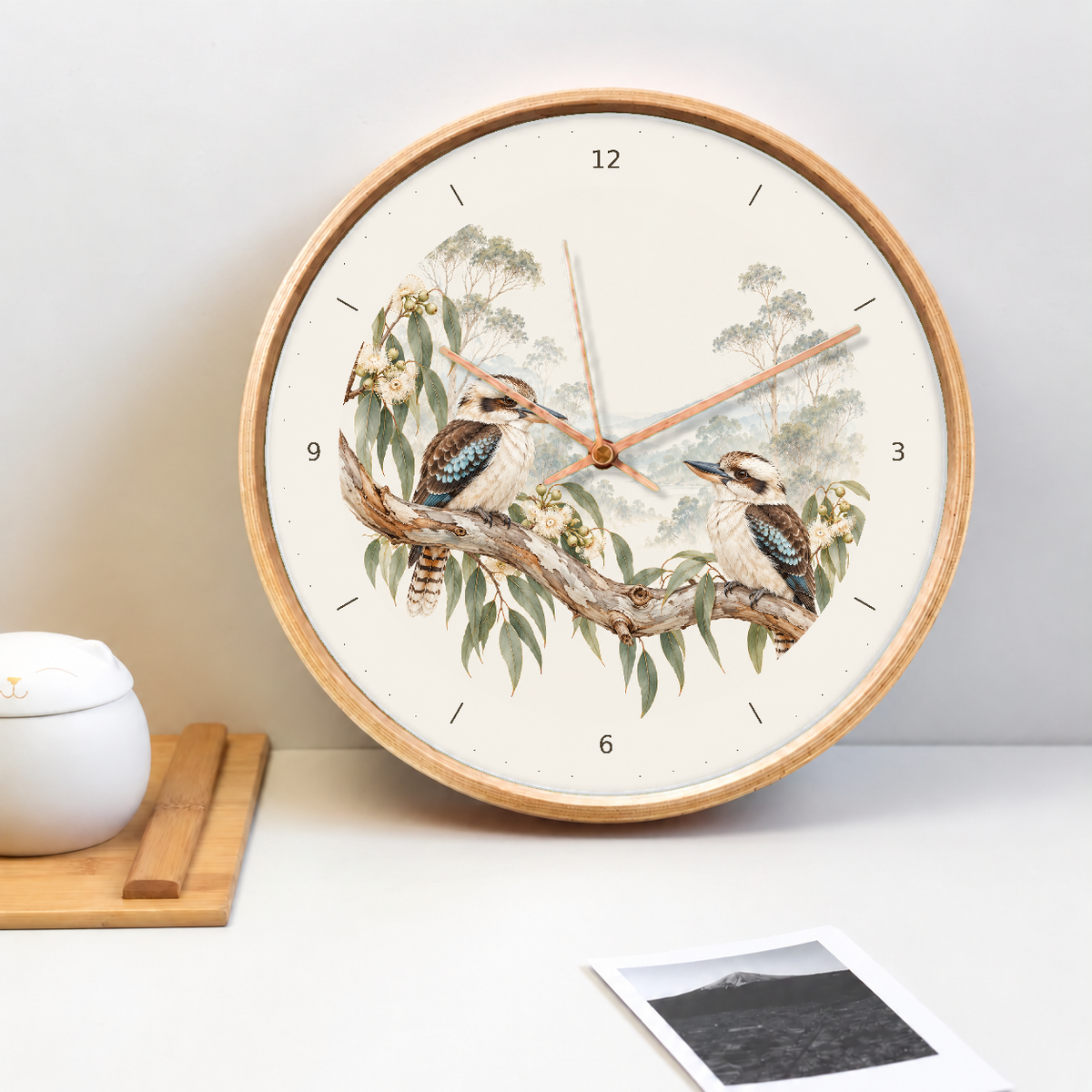 IMAGE_02_Tabletop_-_Kookaburra_Wall_Clock_30cm_Wooden_Frame_-_WC-U025_-_649310203734.png