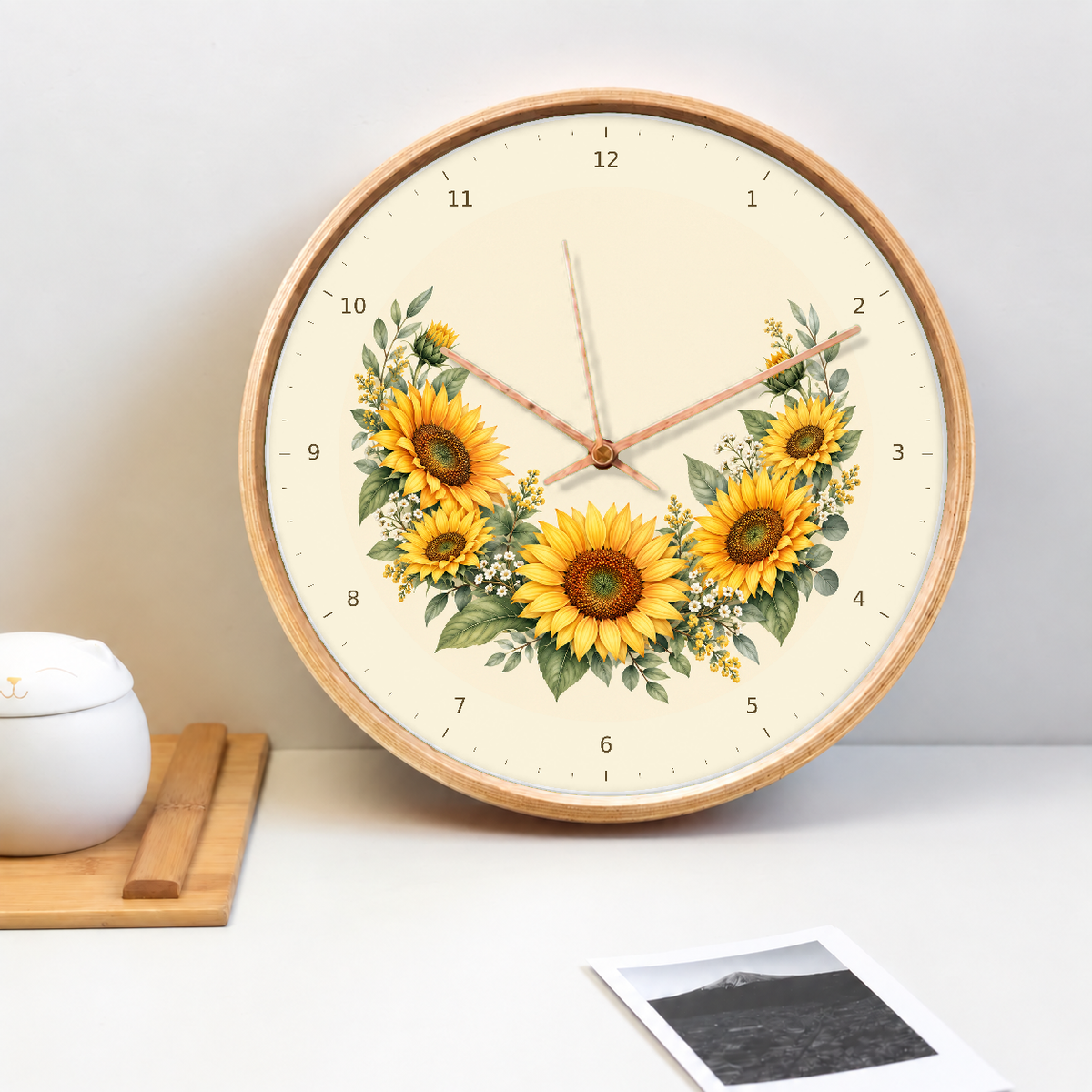 IMAGE_02_Tabletop_-_Sunflower_Wall_Clock_30cm_Wooden_Frame_-_WC-F022_-_649310203703.png