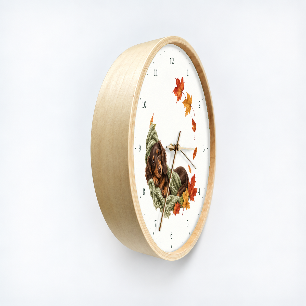 IMAGE_03_Angled_-_Dachshund_Blanket_Wall_Clock_30cm_Wooden_Frame_-_WC-D040_-_649310203888.png