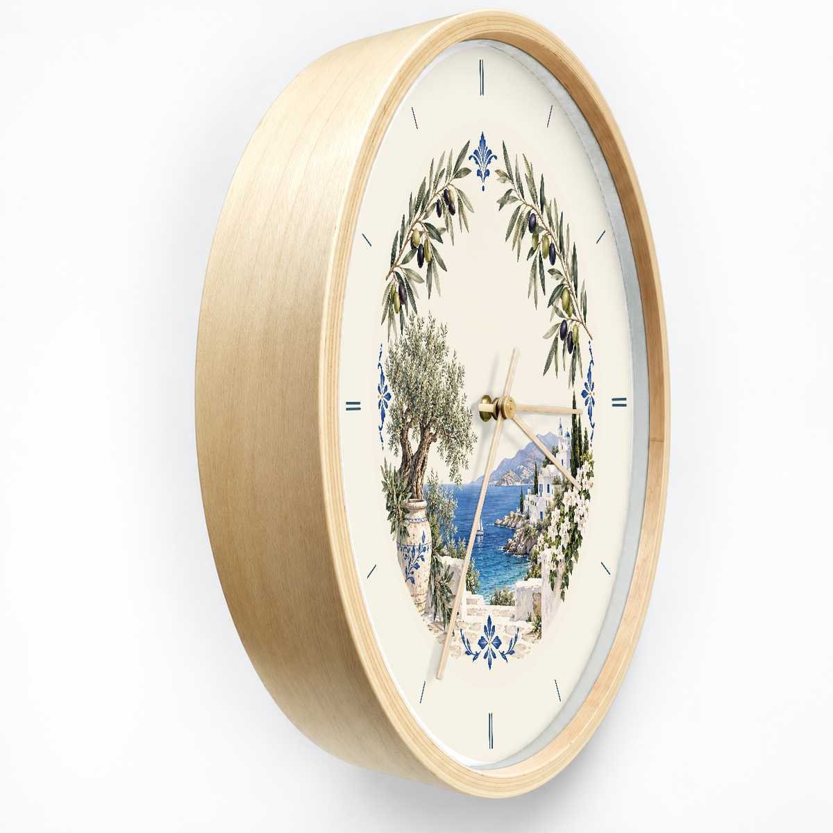 IMAGE_03_Angled_-_Greek_Olive_Grove_Wall_Clock_30cm_Wooden_Frame_-_WC-T127_-_649310204755.png