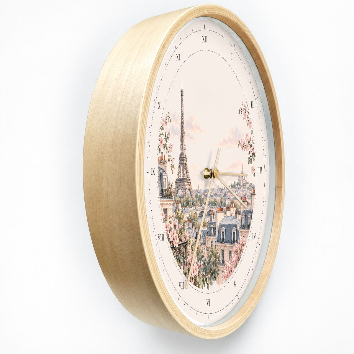 IMAGE_03_Angled_-_Paris_Eiffel_Tower_Wall_Clock_30cm_Wooden_Frame_-_WC-T123_-_649310204717.png