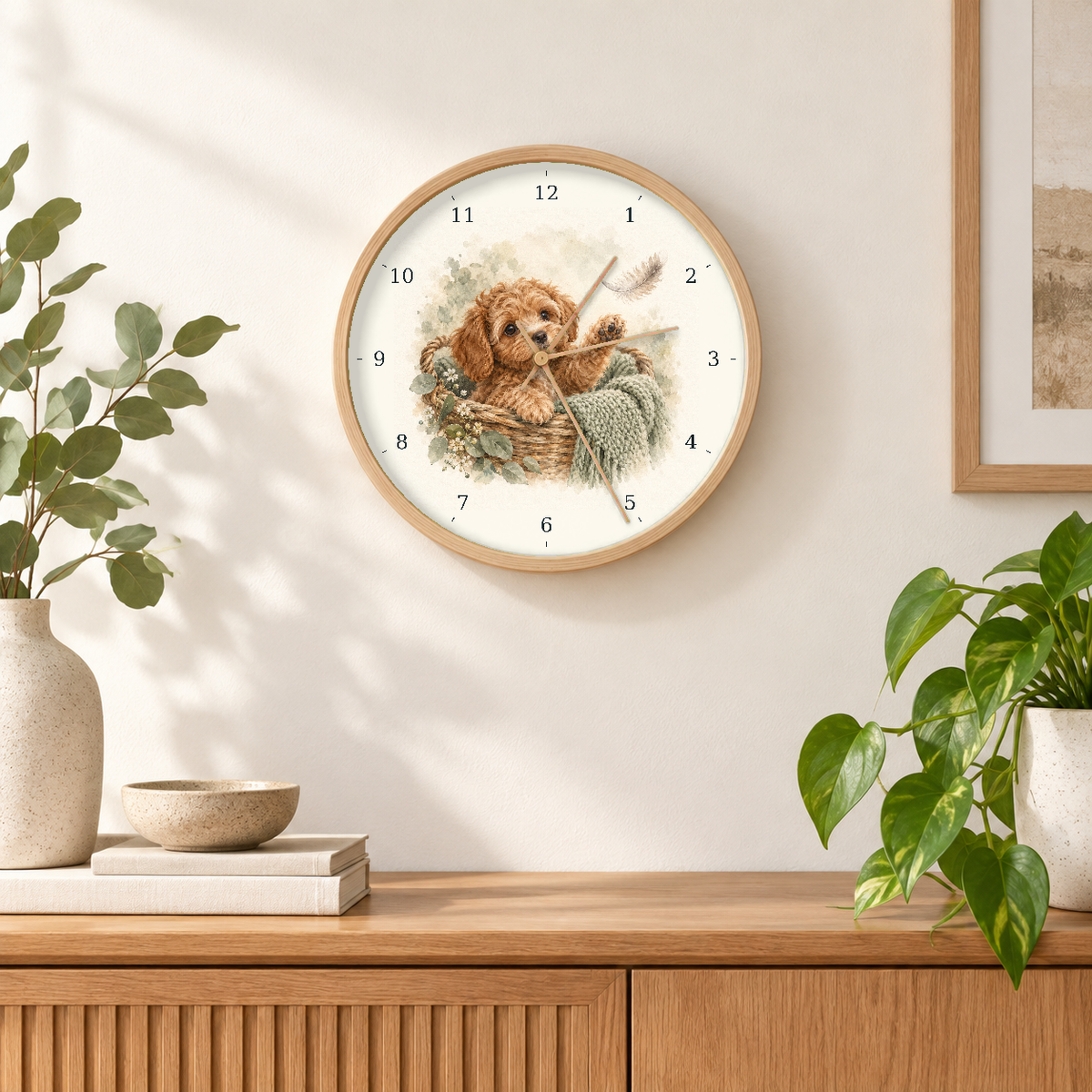 IMAGE_04_Wall_-_Cavoodle_Basket_Wall_Clock_30cm_Wooden_Frame_-_WC-D048_-_649310203963.png