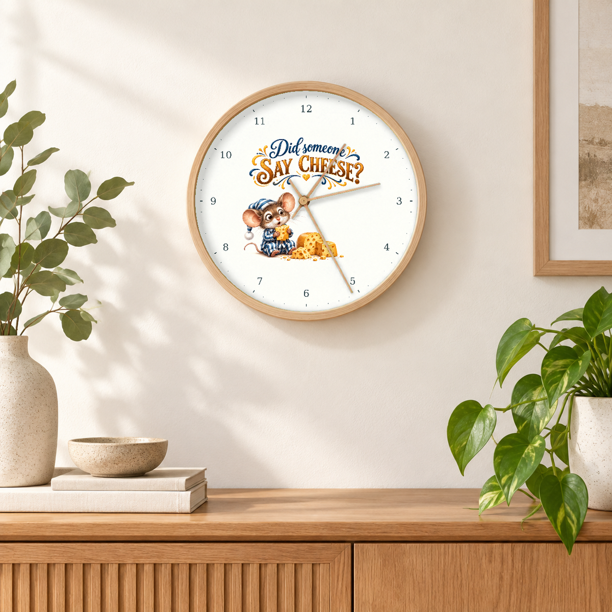 IMAGE_04_Wall_-_Funny_Cheese_Mouse_Wall_Clock_30cm_Wooden_Frame_-_WC-H067_-_649310204151.png