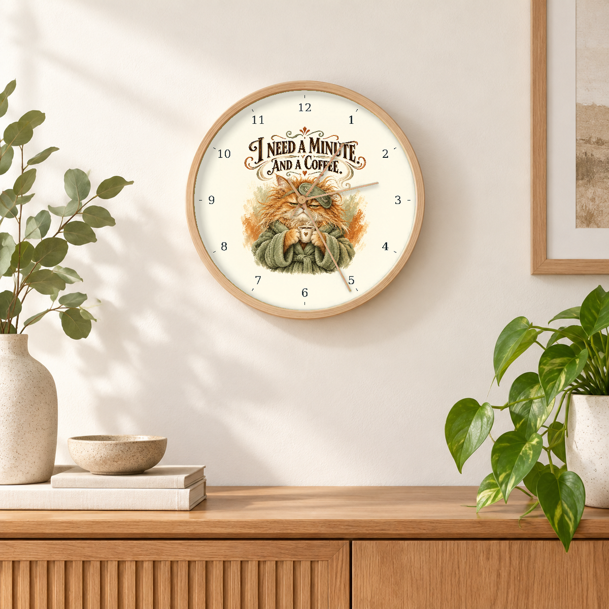IMAGE_04_Wall_-_Funny_Coffee_Cat_Wall_Clock_30cm_Wooden_Frame_-_WC-H054_-_649310204021.png