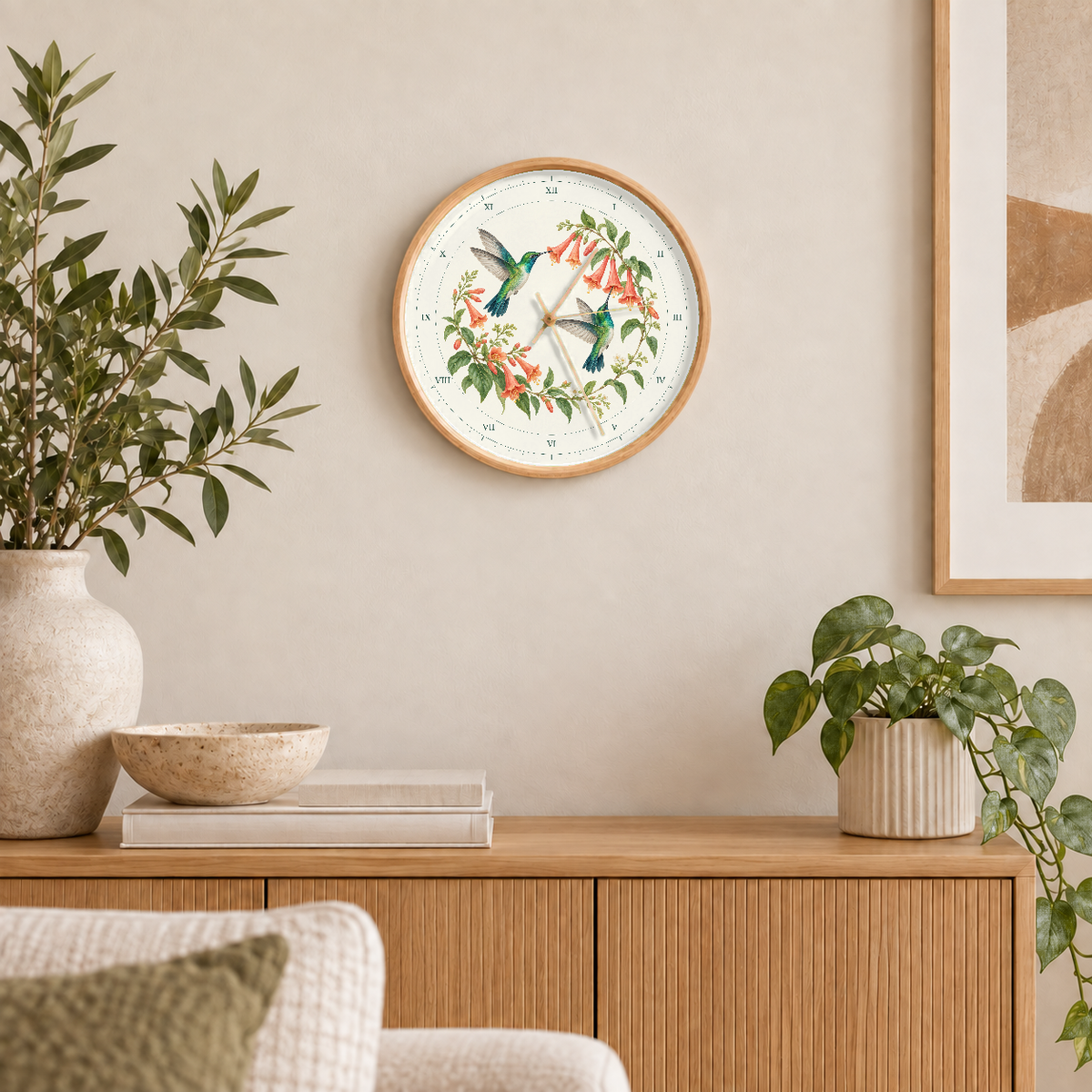 IMAGE_04_Wall_-_Hummingbird_Garden_Wall_Clock_30cm_Wooden_Frame_-_WC-A003_-_649310203512.png