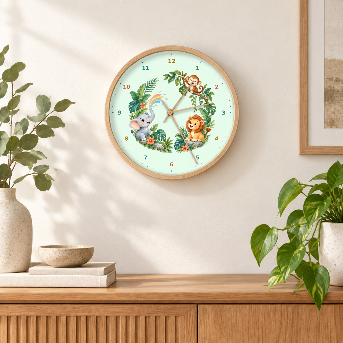 IMAGE_04_Wall_-_Kids_Jungle_Animals_Wall_Clock_30cm_Wooden_Frame_-_WC-K108_-_649310204564.png