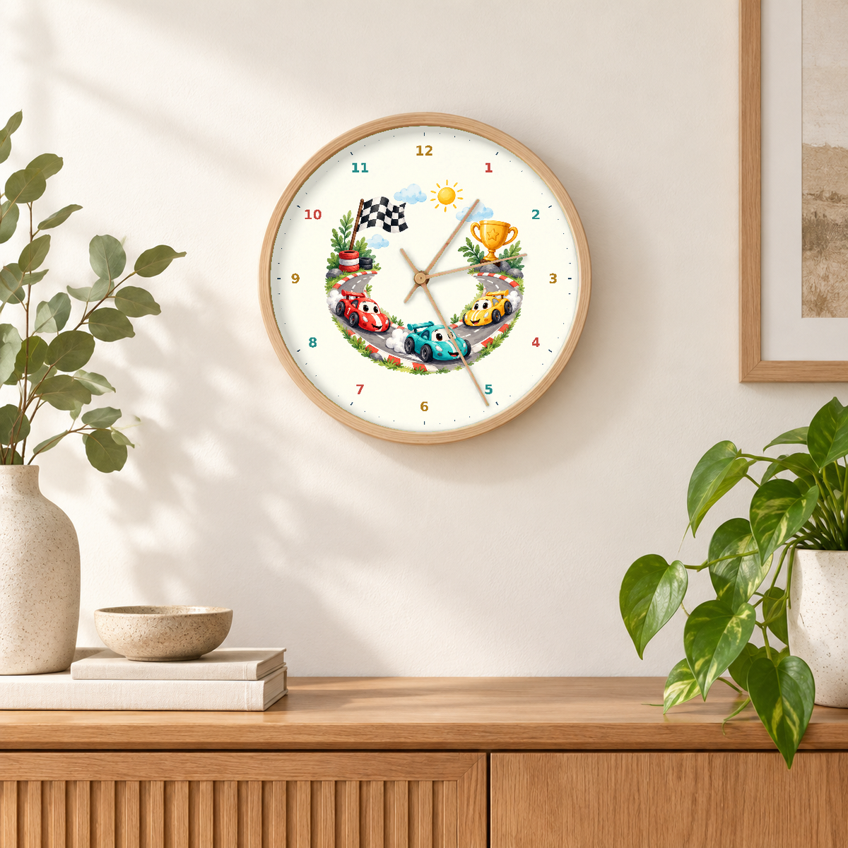 IMAGE_04_Wall_-_Kids_Racing_Cars_Wall_Clock_30cm_Wooden_Frame_-_WC-K099_-_649310204472.png