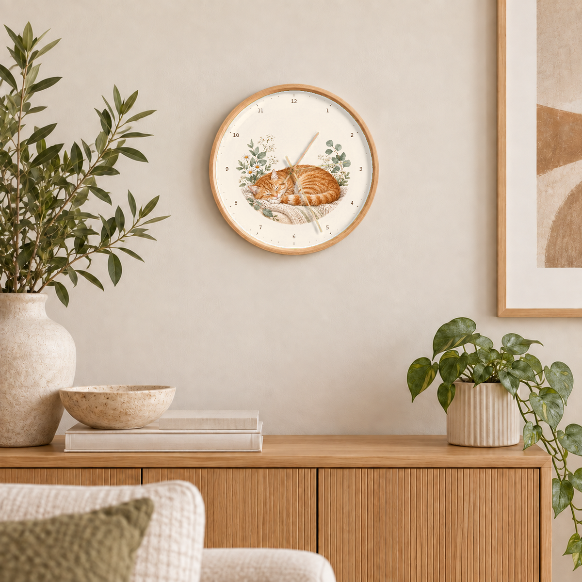 IMAGE_04_Wall_-_Sleeping_Ginger_Cat_Wall_Clock_30cm_Wooden_Frame_-_WC-A007_-_649310203550.png