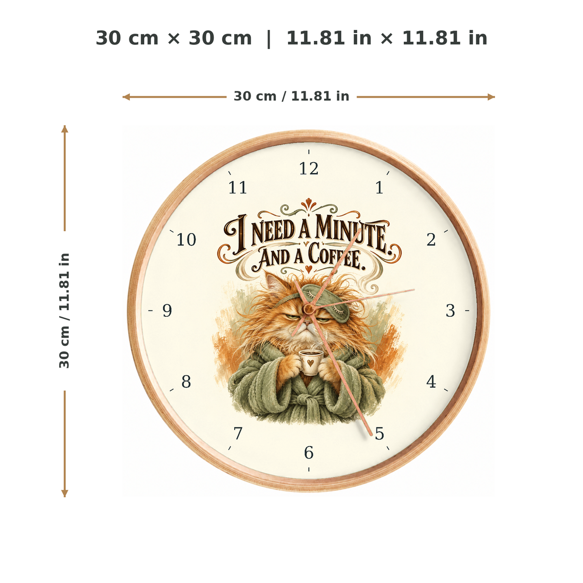 IMAGE_05_Measurements_-_Funny_Coffee_Cat_Wall_Clock_30cm_Wooden_Frame_-_WC-H054_-_649310204021.png