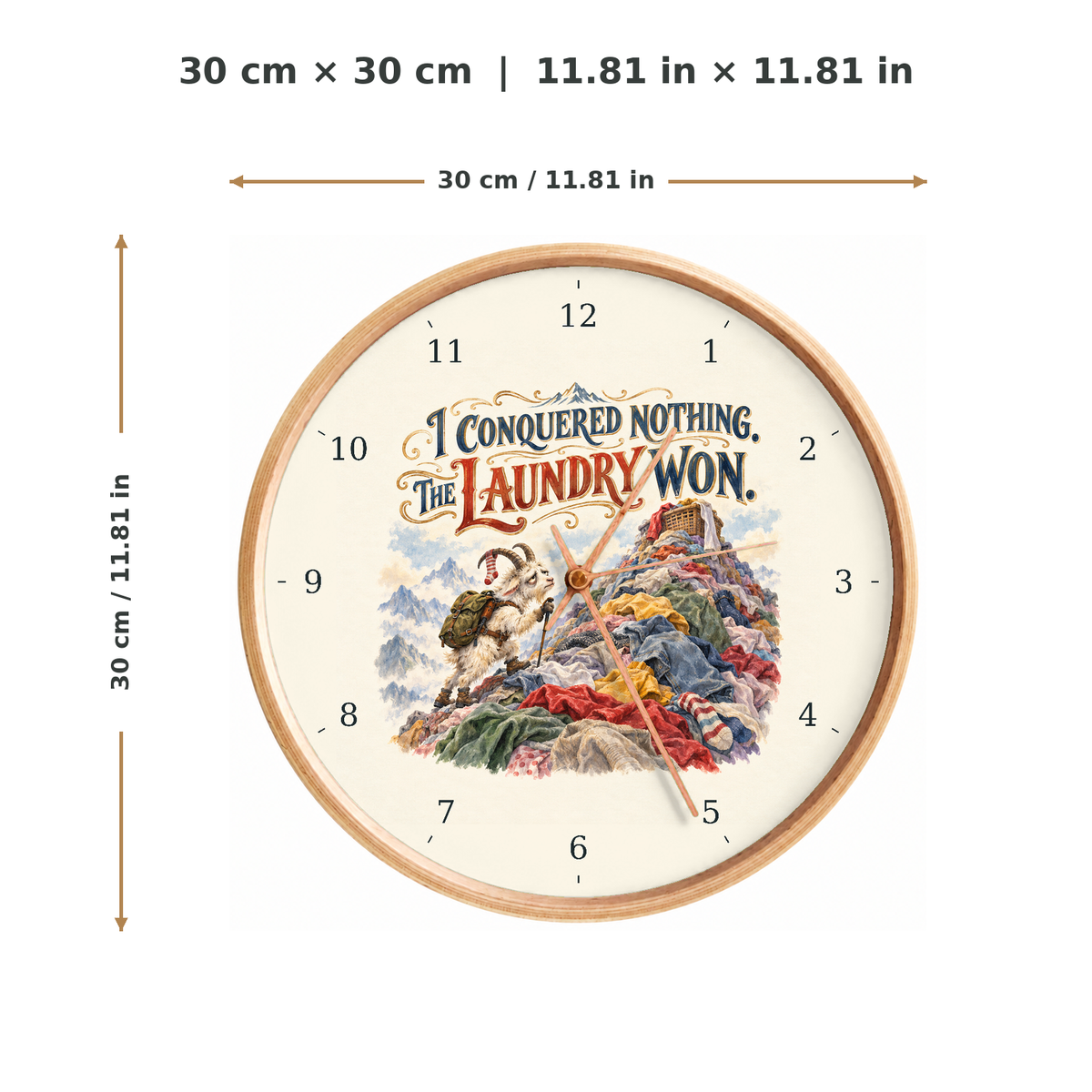 IMAGE_05_Measurements_-_Funny_Laundry_Mountain_Wall_Clock_30cm_Wooden_Frame_-_WC-H073_-_649310204212.png