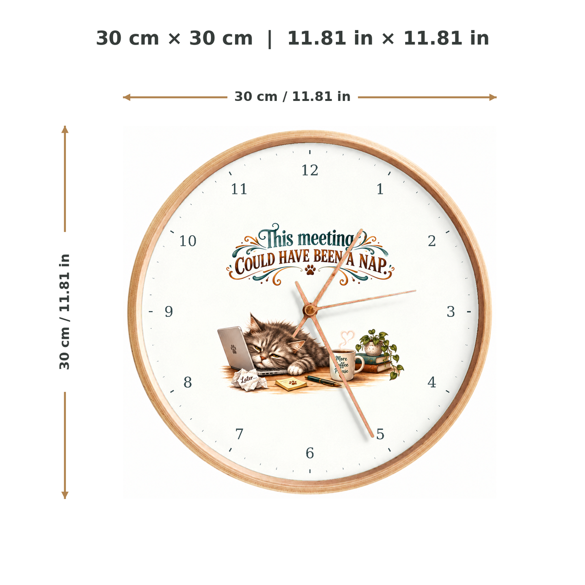 IMAGE_05_Measurements_-_Funny_Meeting_Cat_Wall_Clock_30cm_Wooden_Frame_-_WC-H060_-_649310204083.png