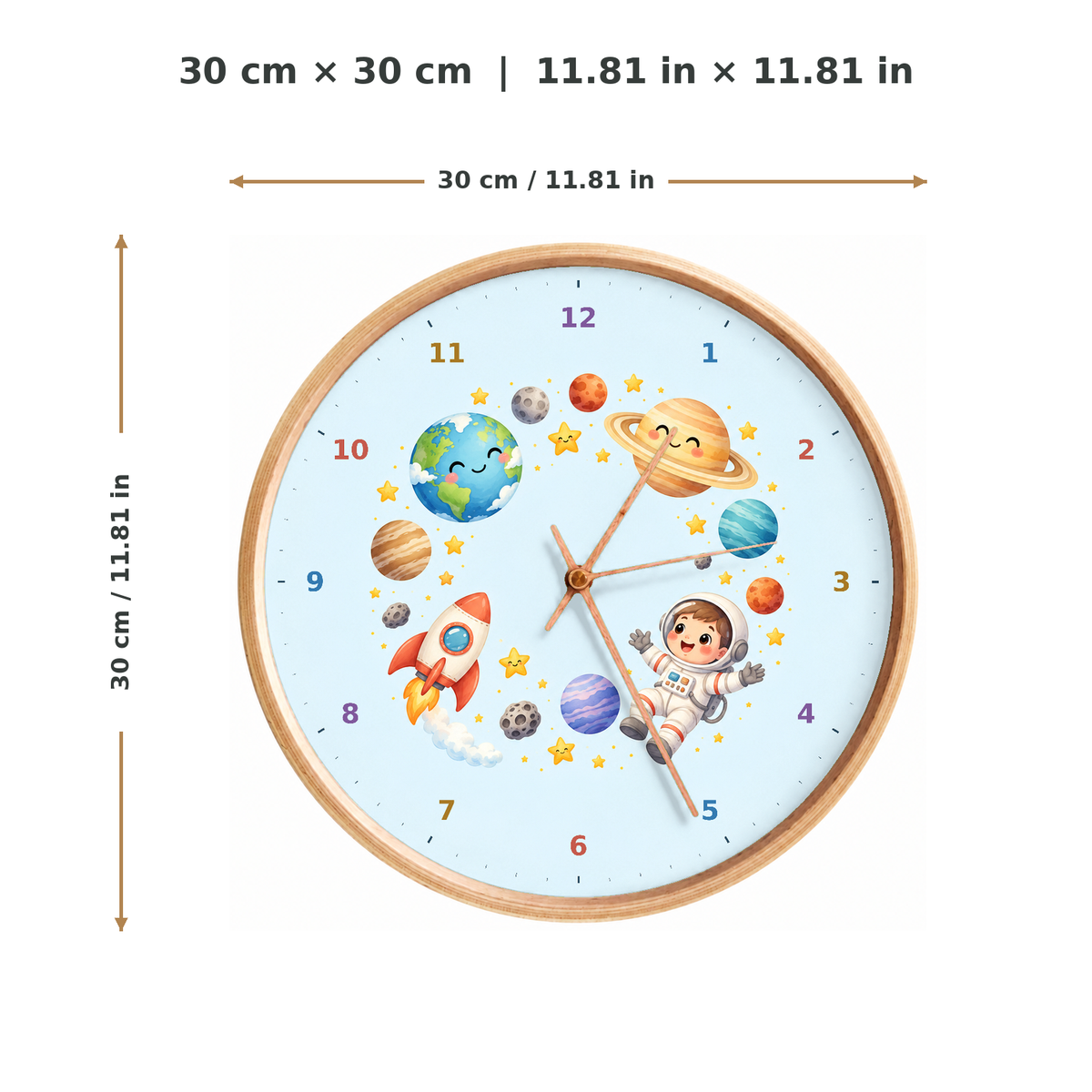 IMAGE_05_Measurements_-_Kids_Starlight_Space_Wall_Clock_30cm_Wooden_Frame_-_WC-K091_-_649310204397.png