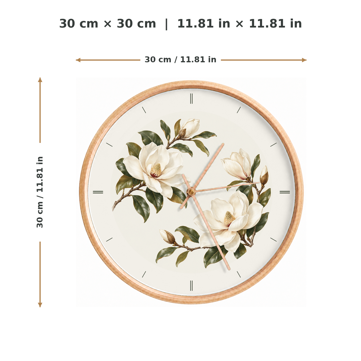 IMAGE_05_Measurements_-_White_Magnolia_Wall_Clock_30cm_Wooden_Frame_-_WC-F021_-_649310203697.png