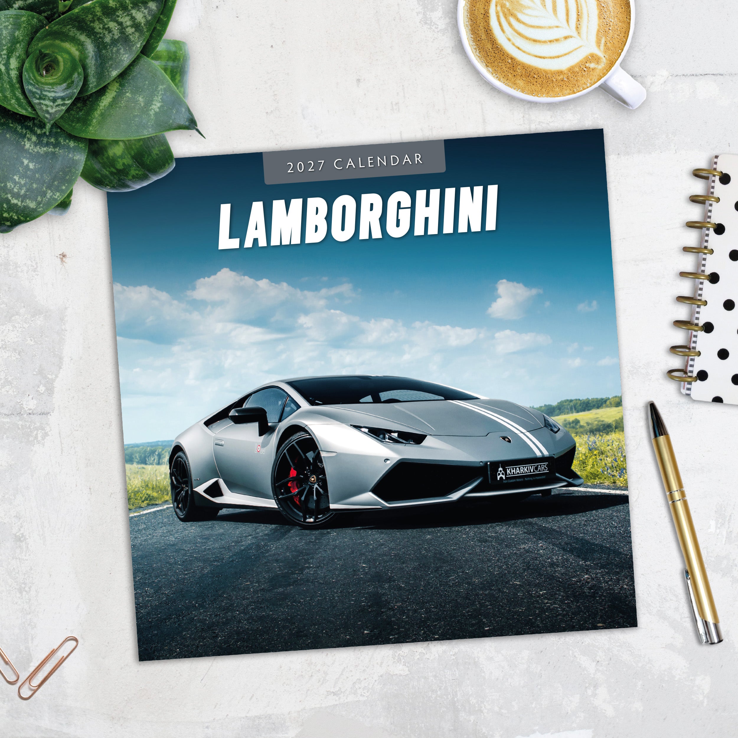 2027 Lamborghini - Square Wall Calendar