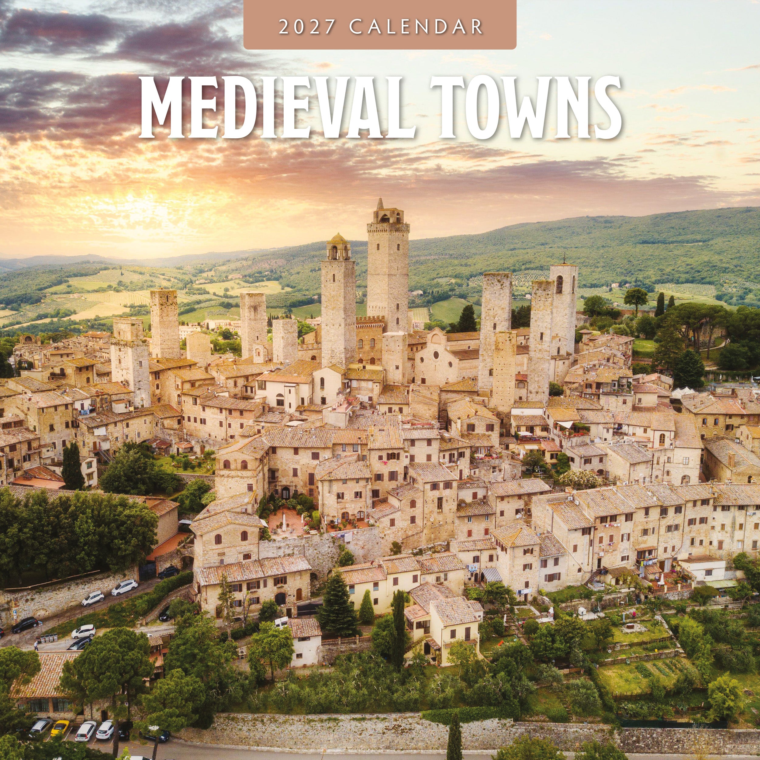 2027 Medieval Towns - Square Wall Calendar