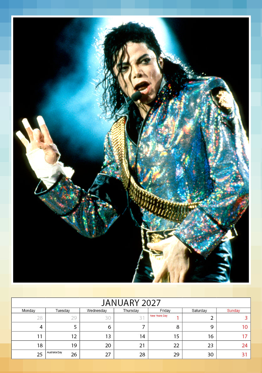 2027 Michael Jackson - A3 Wall Calendar