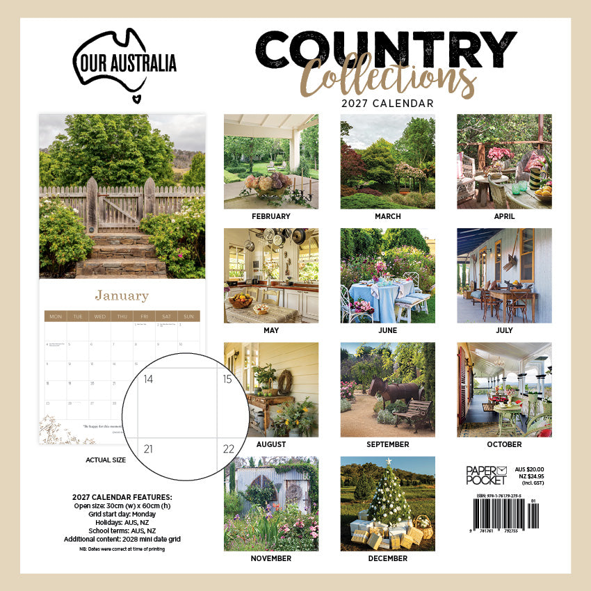 2027 Our Australia Country Collections - Square Wall Calendar