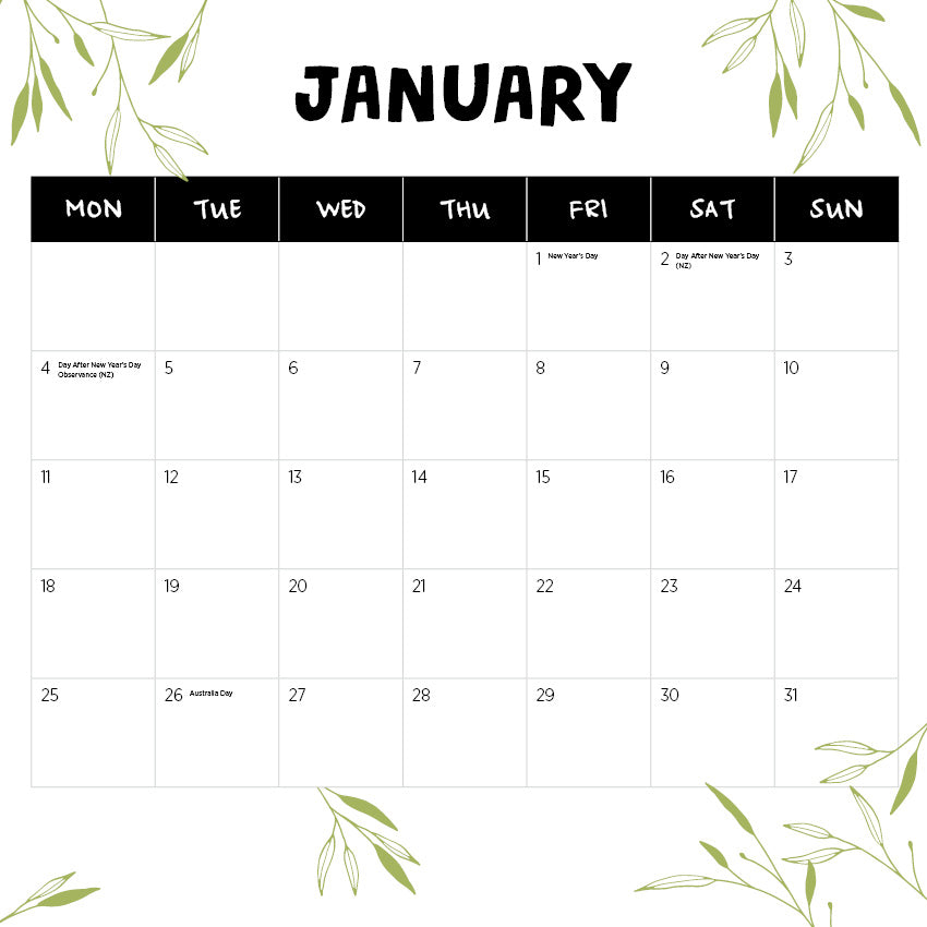 2027 Our Australia Queensland - Square Wall Calendar