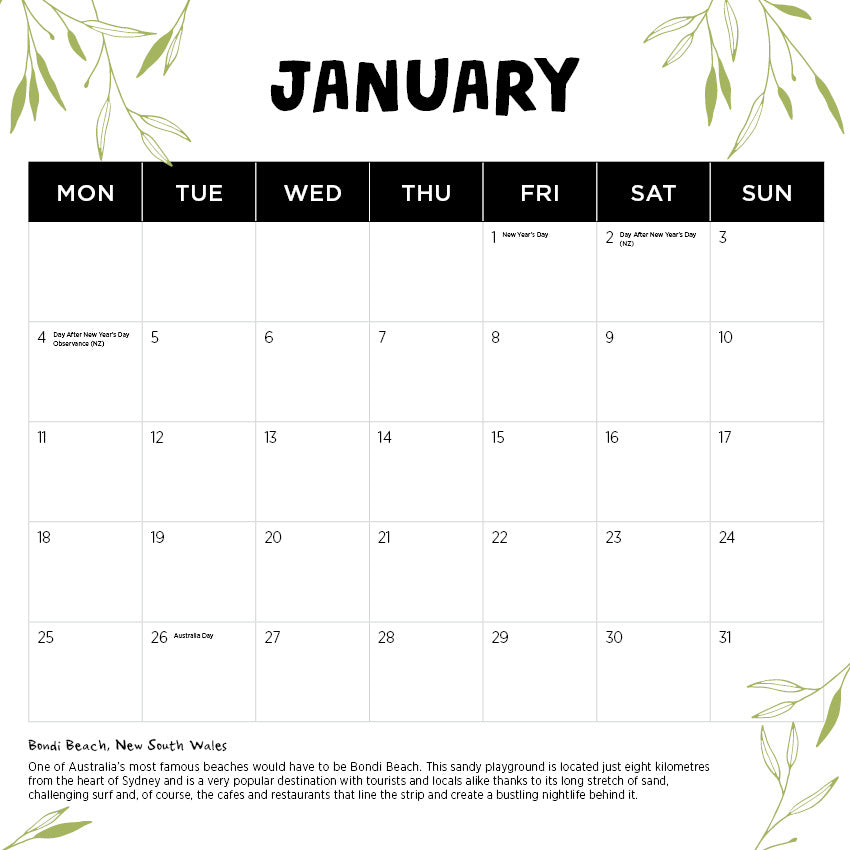 2027 Our Australia - Square Wall Calendar