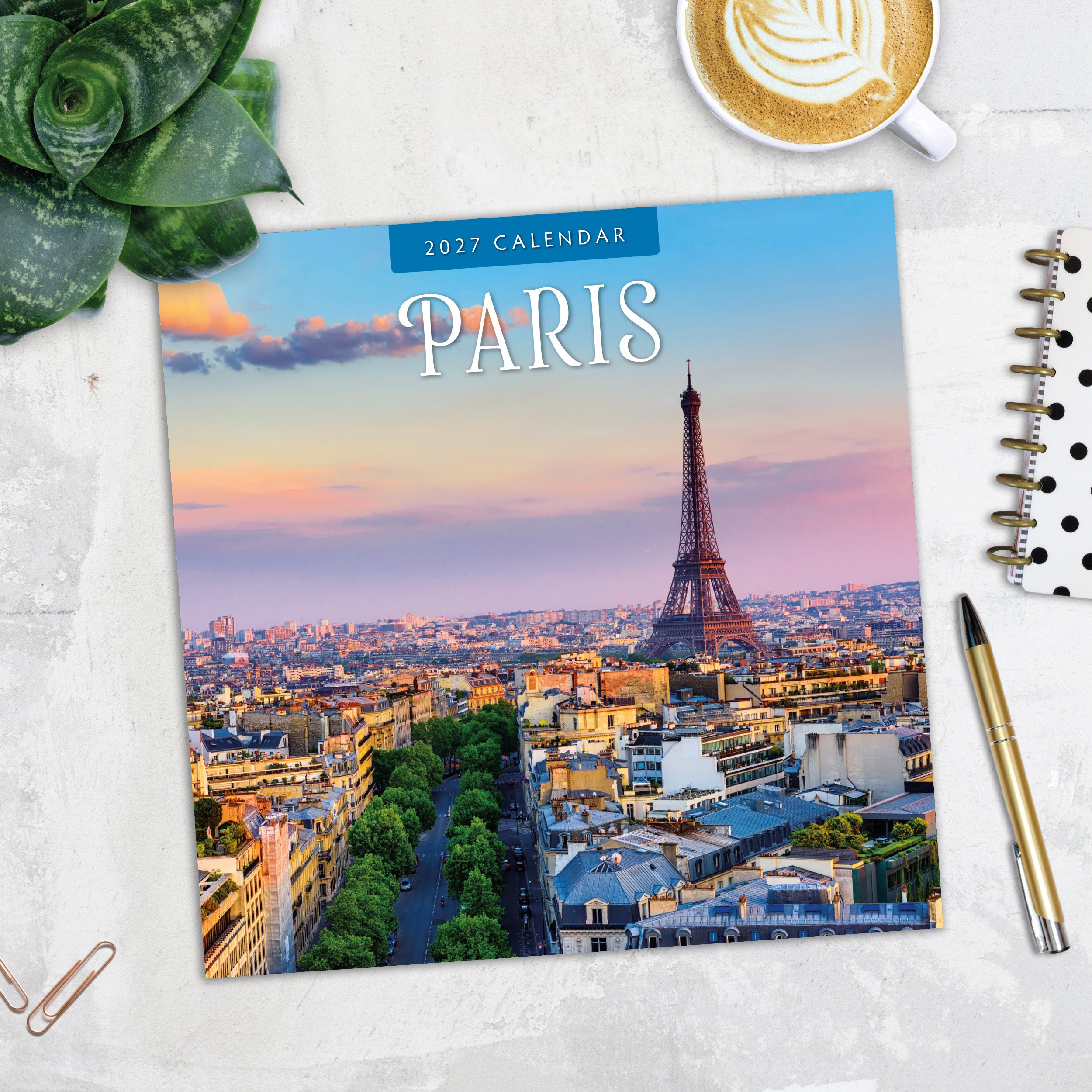 2027 Paris - Square Wall Calendar