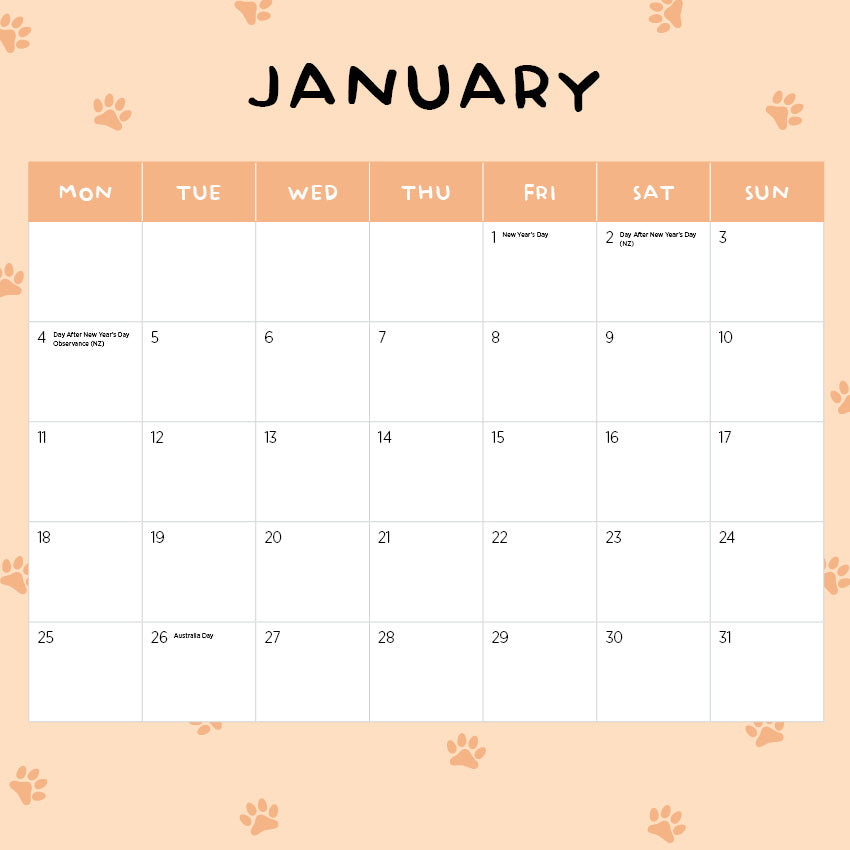 2027 Puppies In A Pickle - Square Wall Calendar