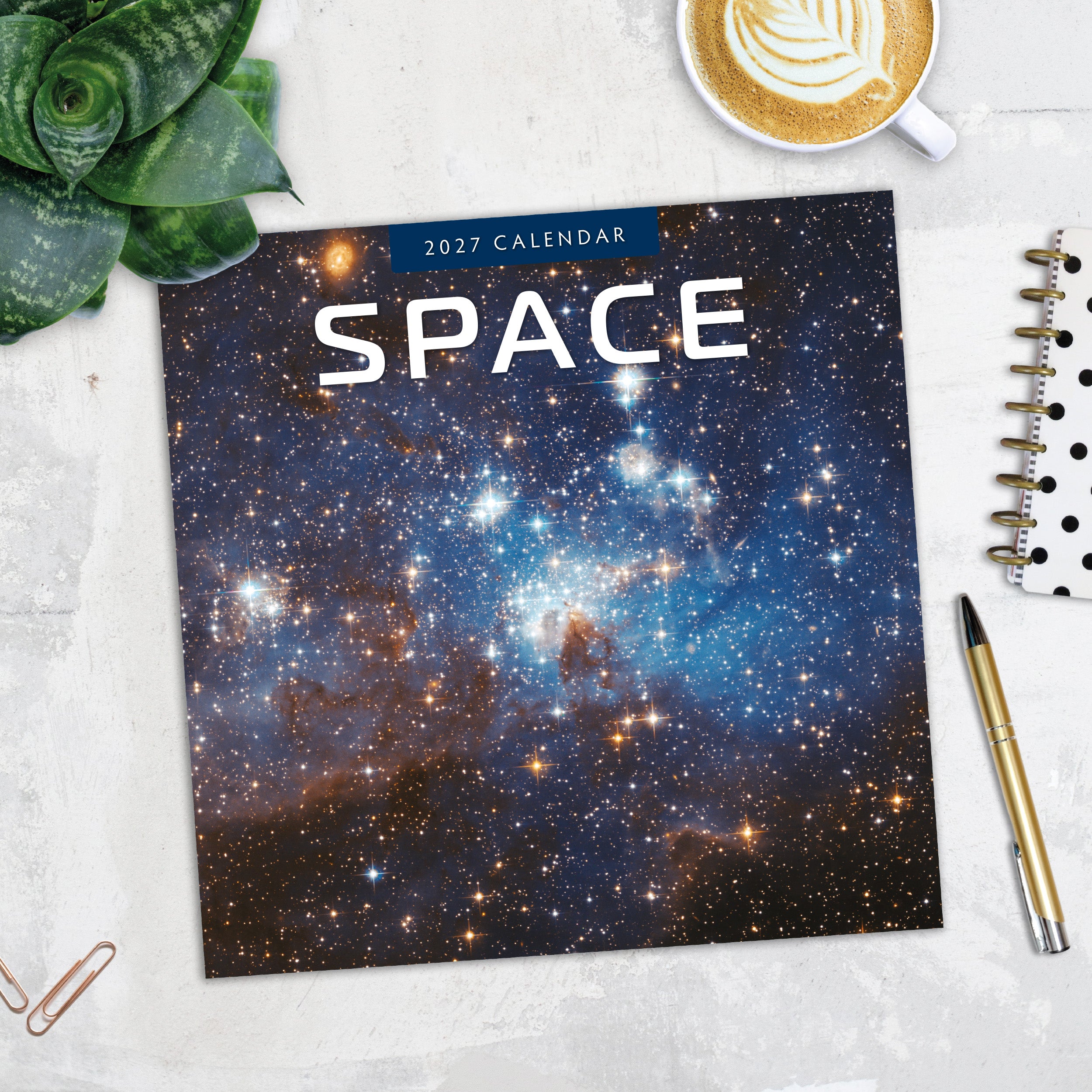 2027 Space - Square Wall Calendar