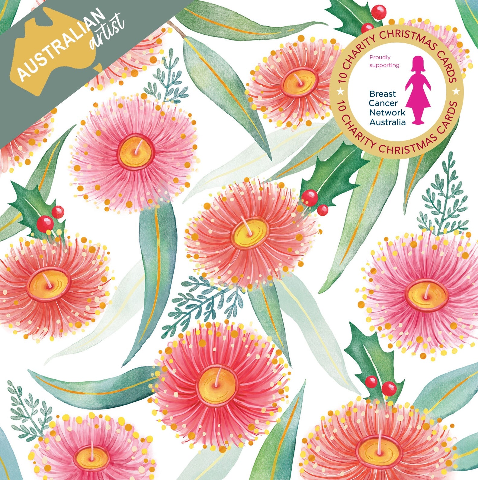 BCNA - Christmas Gums - 10 Charity Christmas Cards Pack