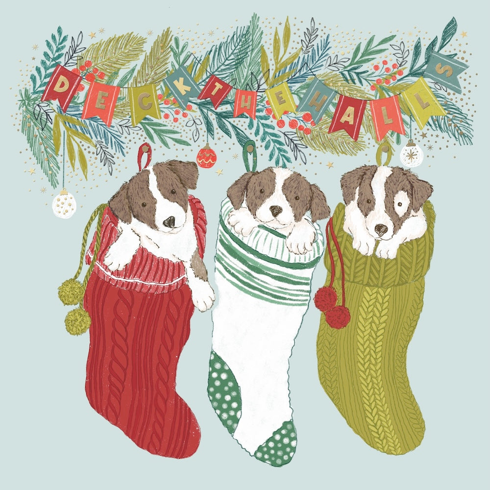 CMRI - Cheeky Puppies - 10 Charity Christmas Cards Pack